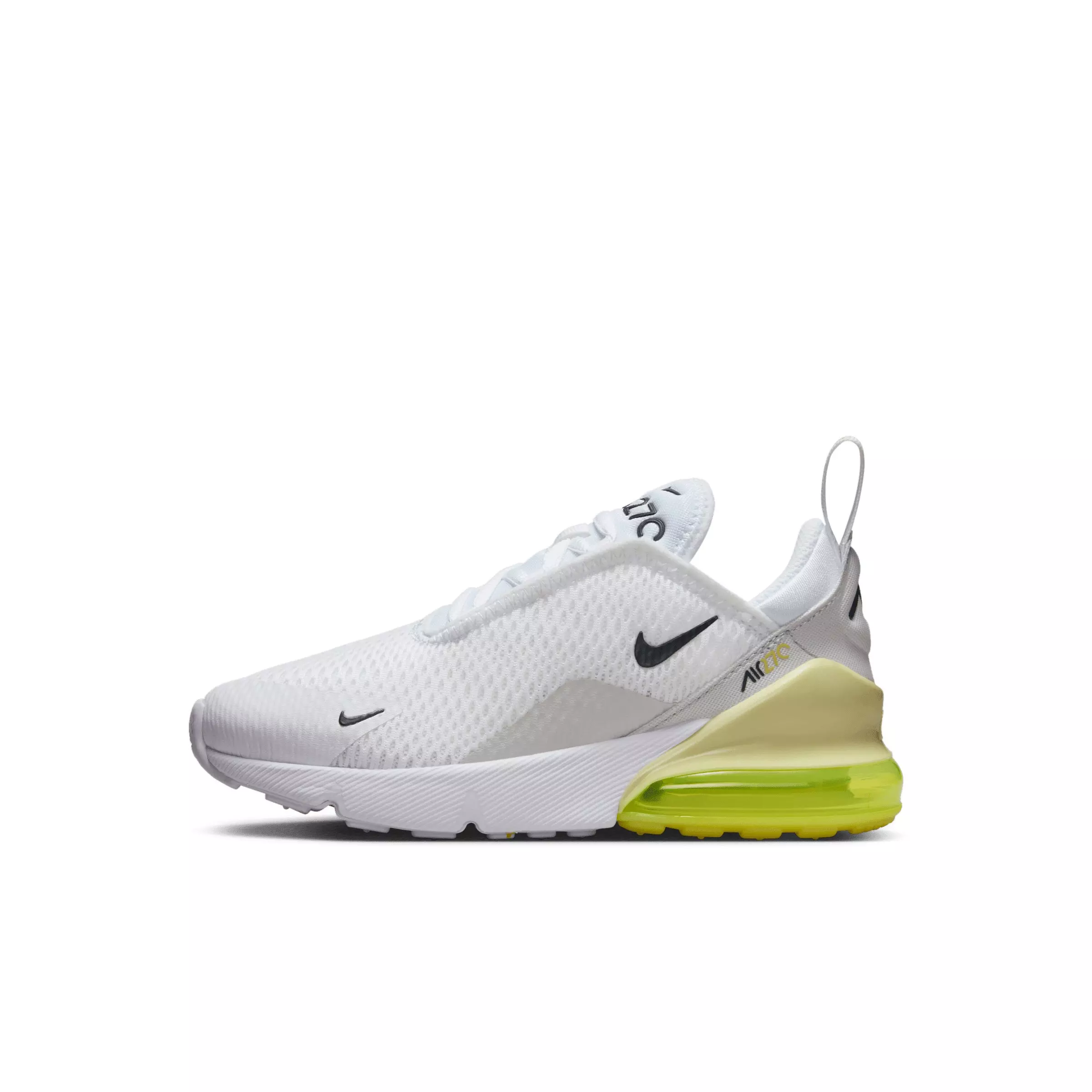 Nike Air Max 270 "White/Limelight/Vast Grey/Anthracite" Preschool Boys' Shoe - WHITE/LIMELIGHT/GREY/ANTHRACITE