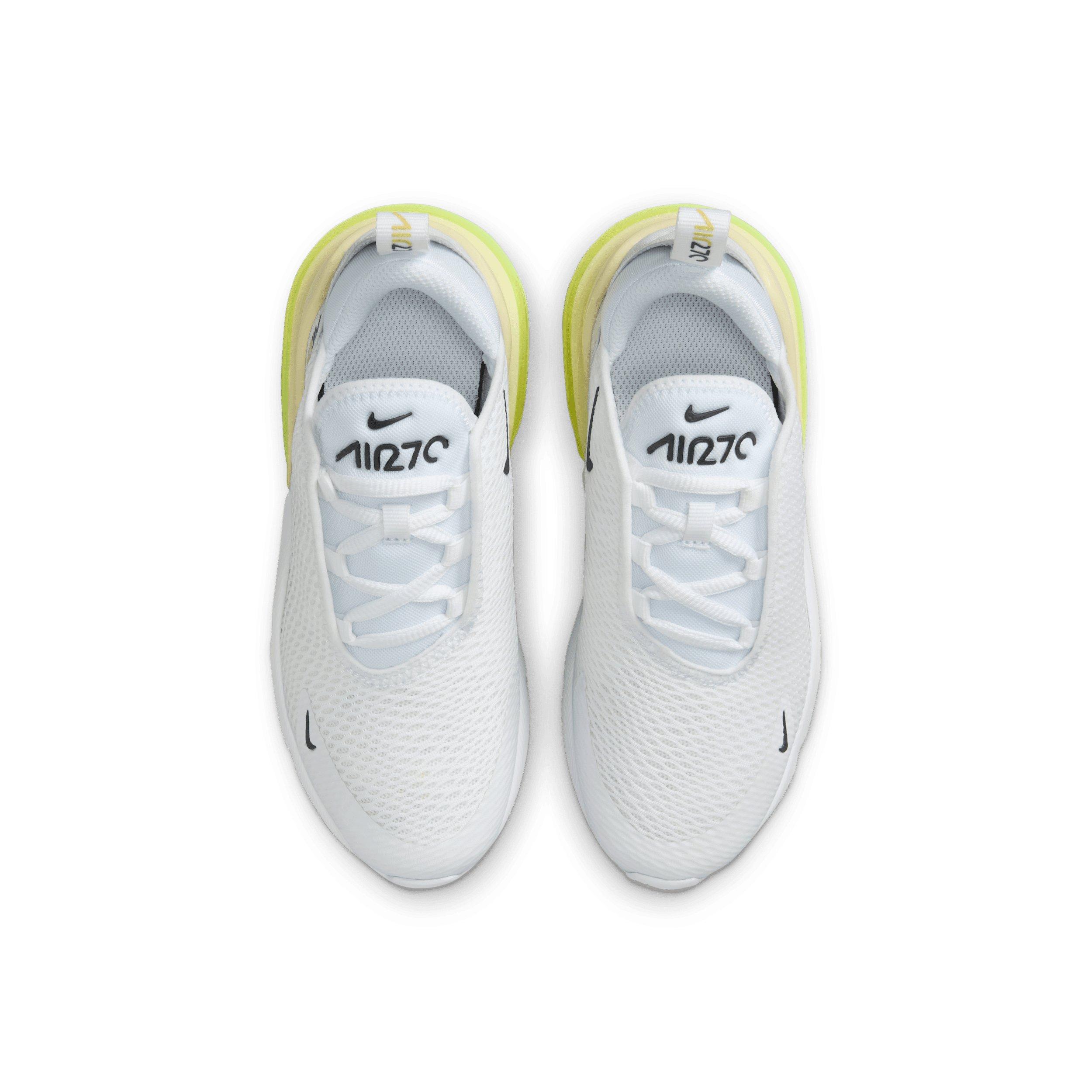Nike Air Max 270 Preschool Boys' "White/Limelight/Vast Grey/Anthracite" Shoe