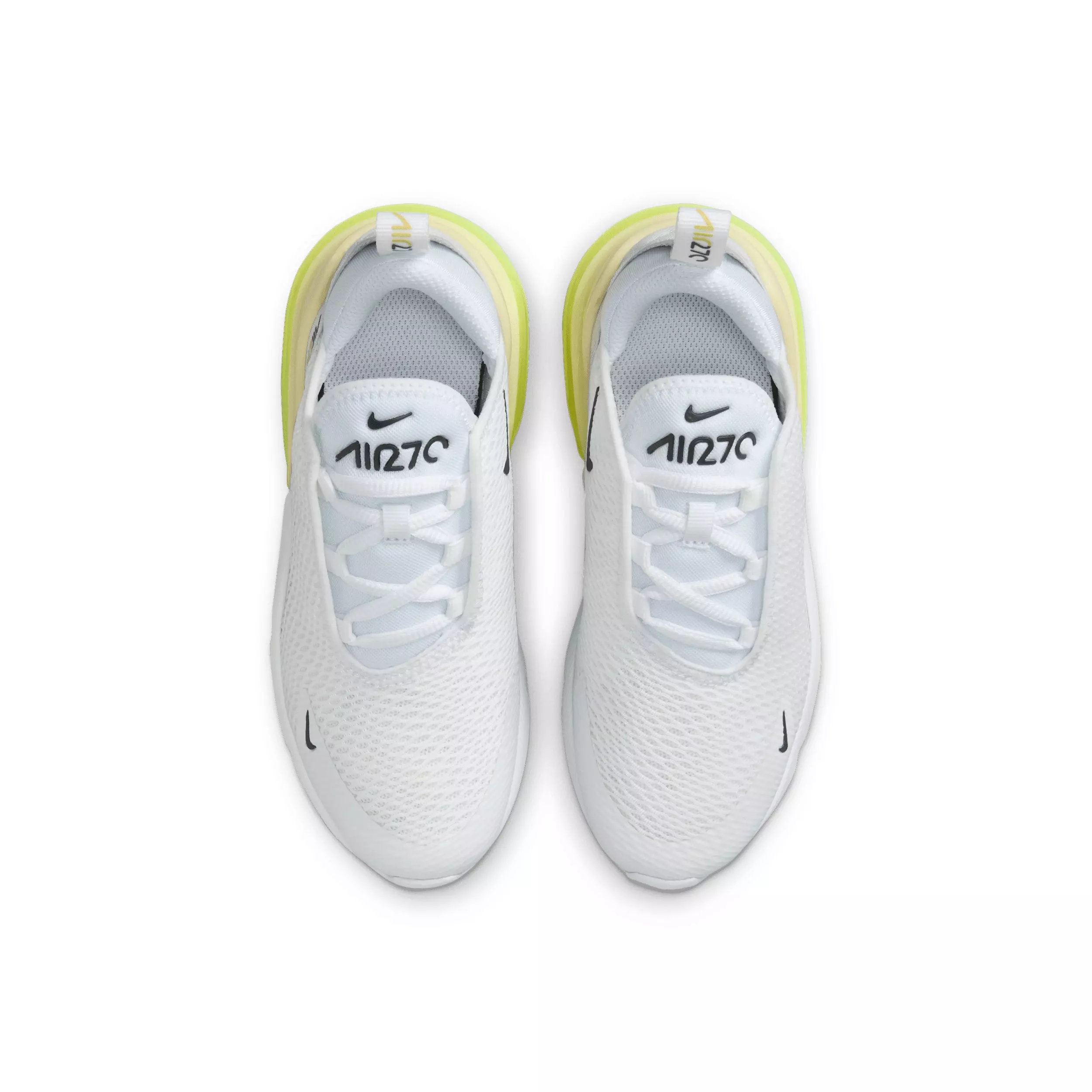 Nike Air Max 270 "White/Limelight/Vast Grey/Anthracite" Preschool Boys' Shoe - WHITE/LIMELIGHT/GREY/ANTHRACITE