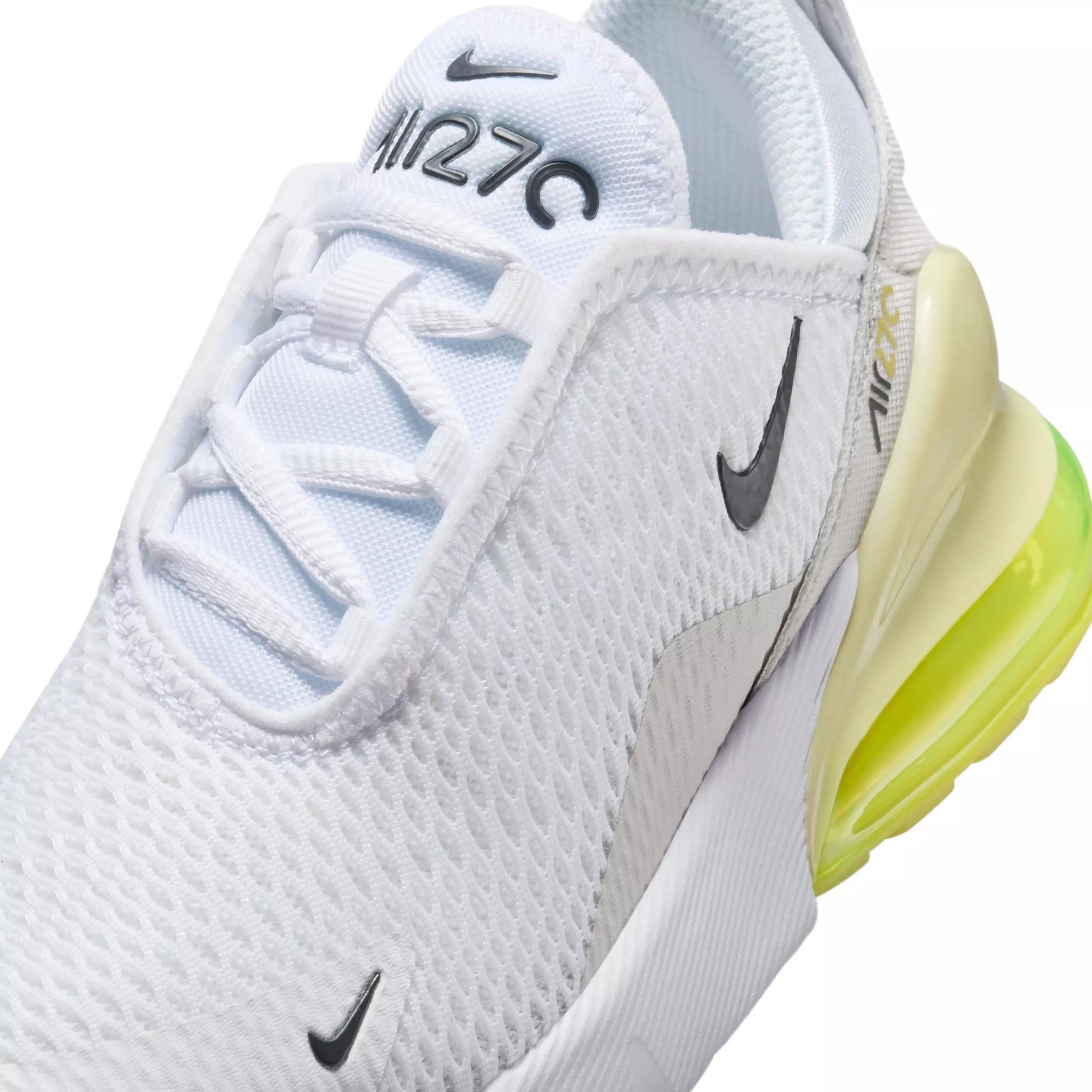 Nike Air Max 270 "White/Limelight/Vast Grey/Anthracite" Preschool Boys' Shoe - WHITE/LIMELIGHT/GREY/ANTHRACITE