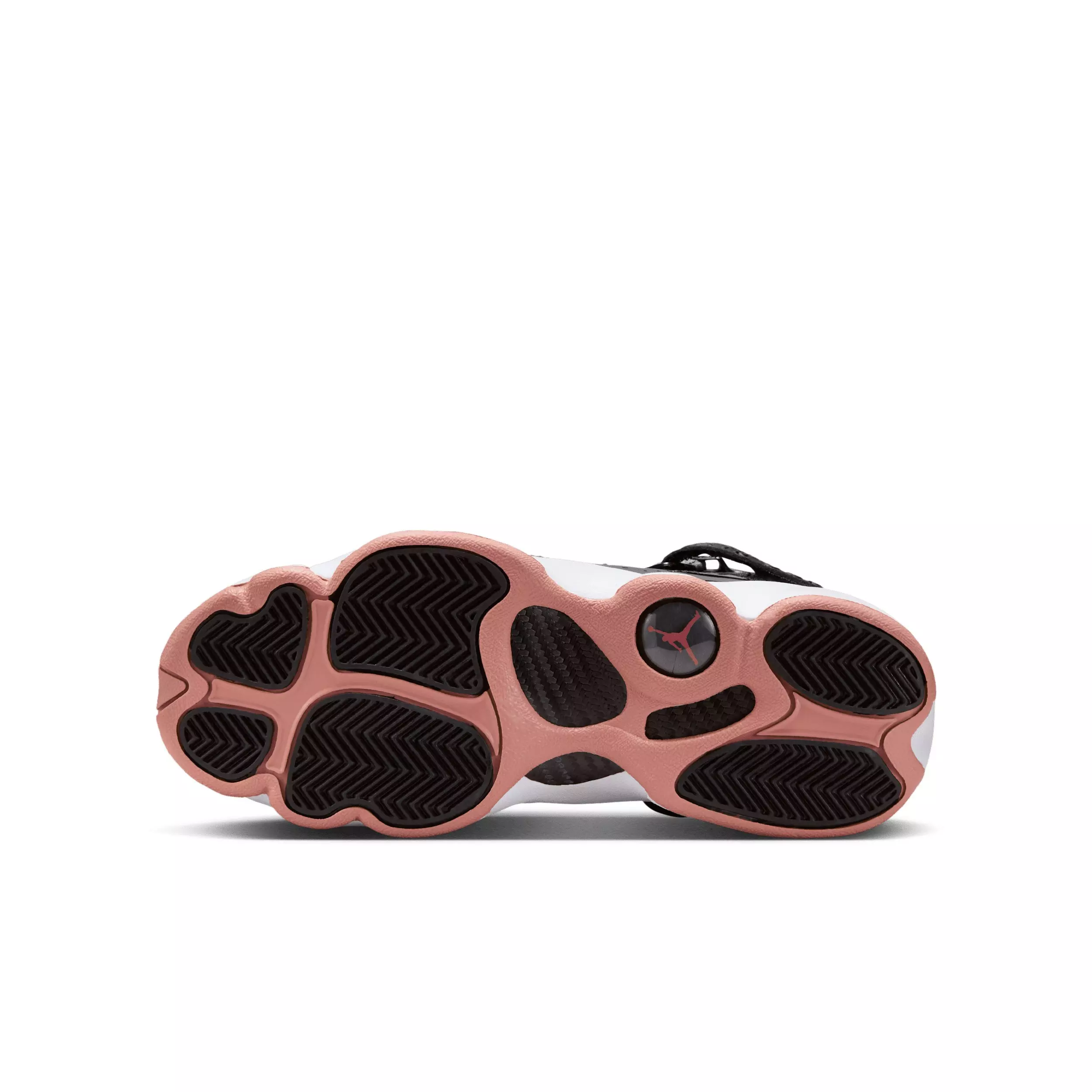 Jordan 6 Rings "Black/White/Anthracite/Rust Pink" Grade School Girls' Shoe - BLACK/WHITE/ANTHRACITE/PINK