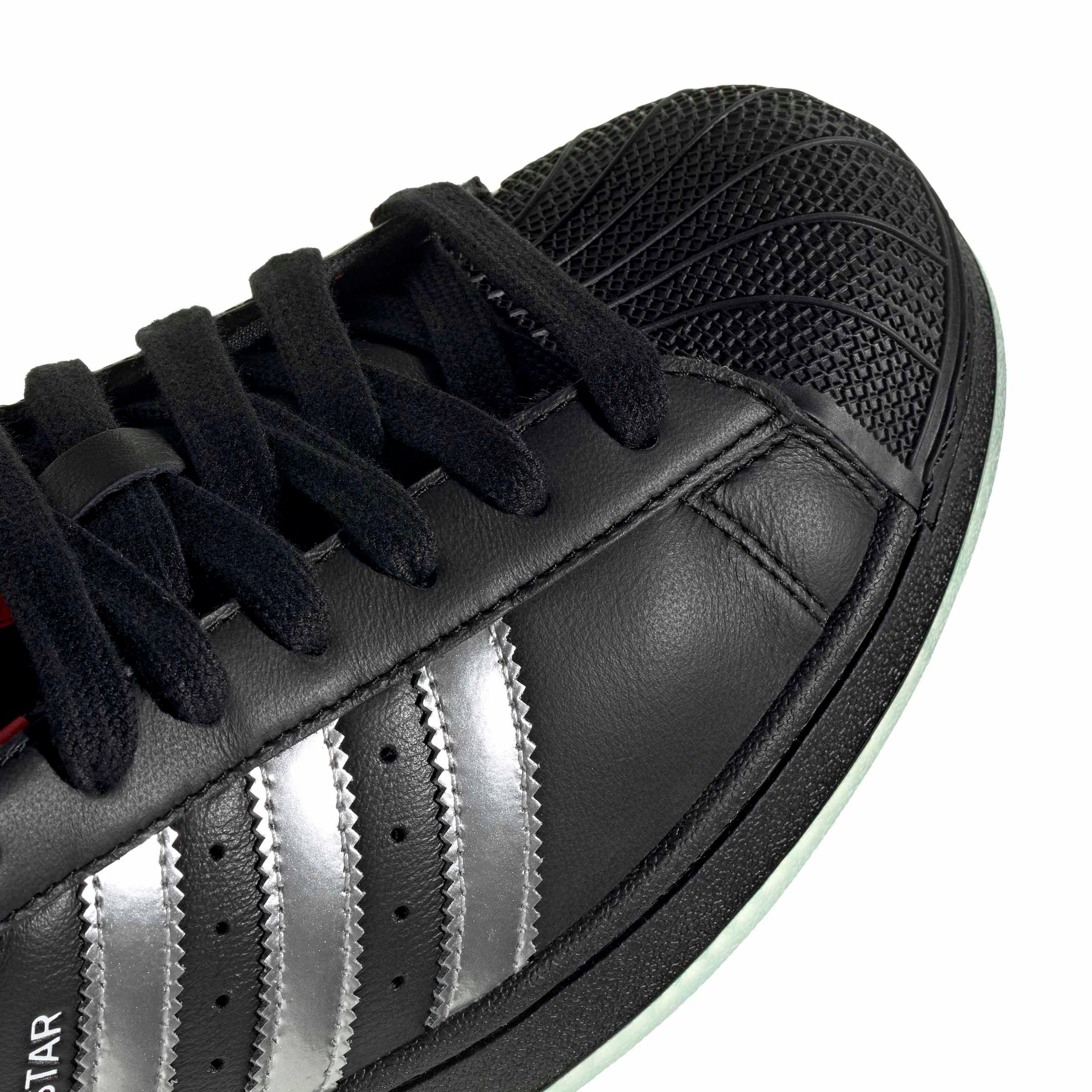 adidas Originals Superstar II "Core Black/Silver Metallic" Men's Shoe - BLACK/SILVER Thumbnail View 8