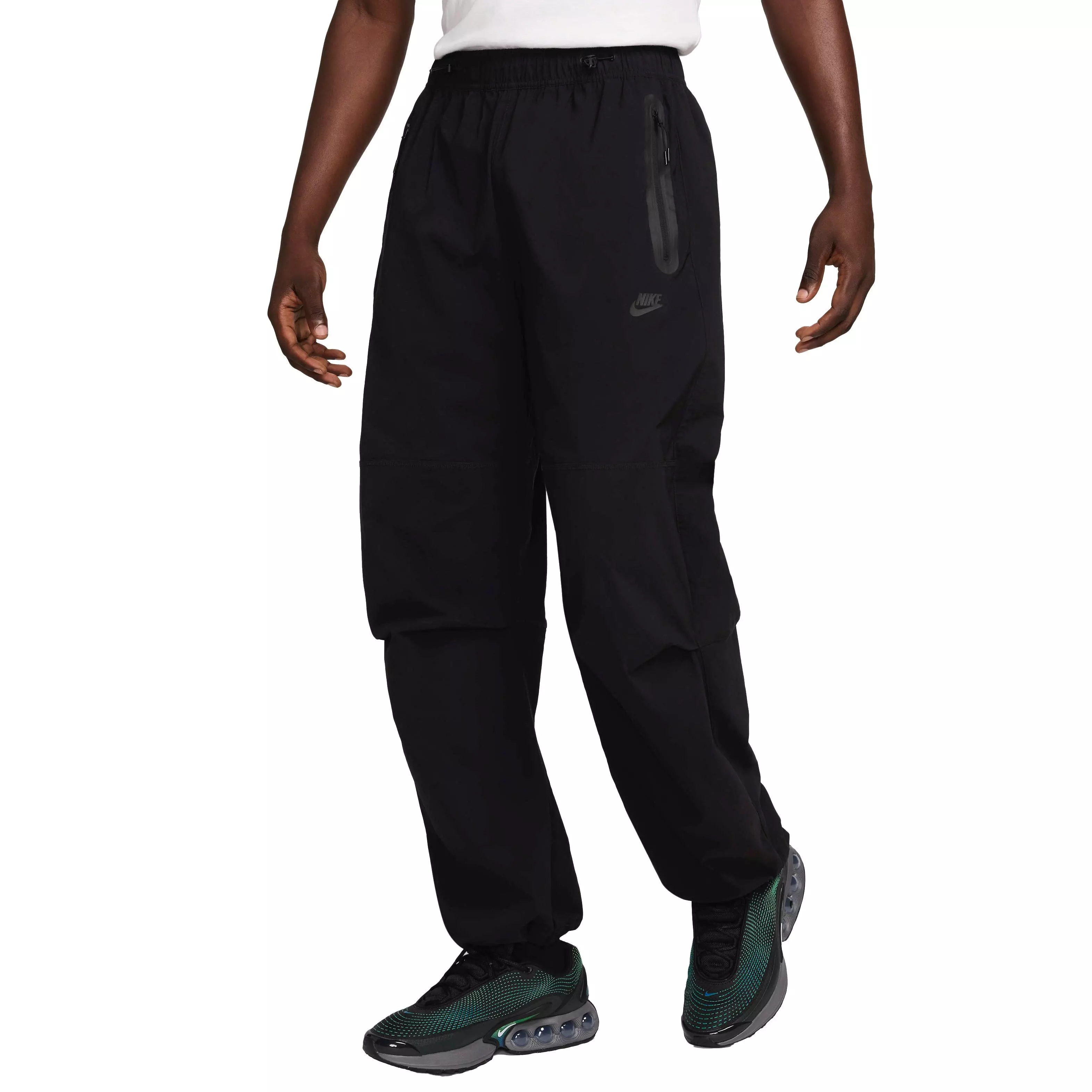 Nike Men's Tech Woven Oversized Pants - Black - BLACK