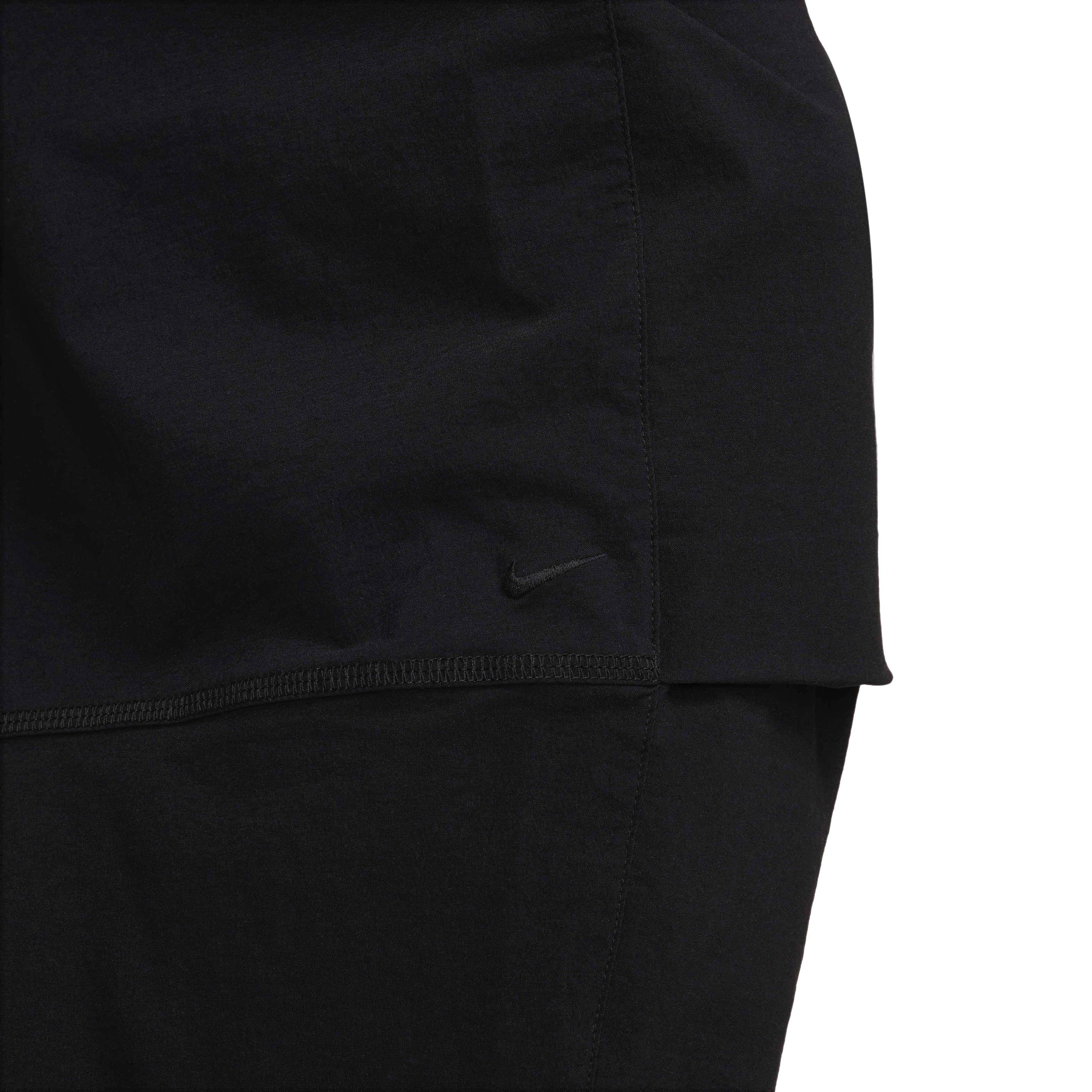 Nike Men's Tech Woven Oversized Pants - BLACK Thumbnail View 8