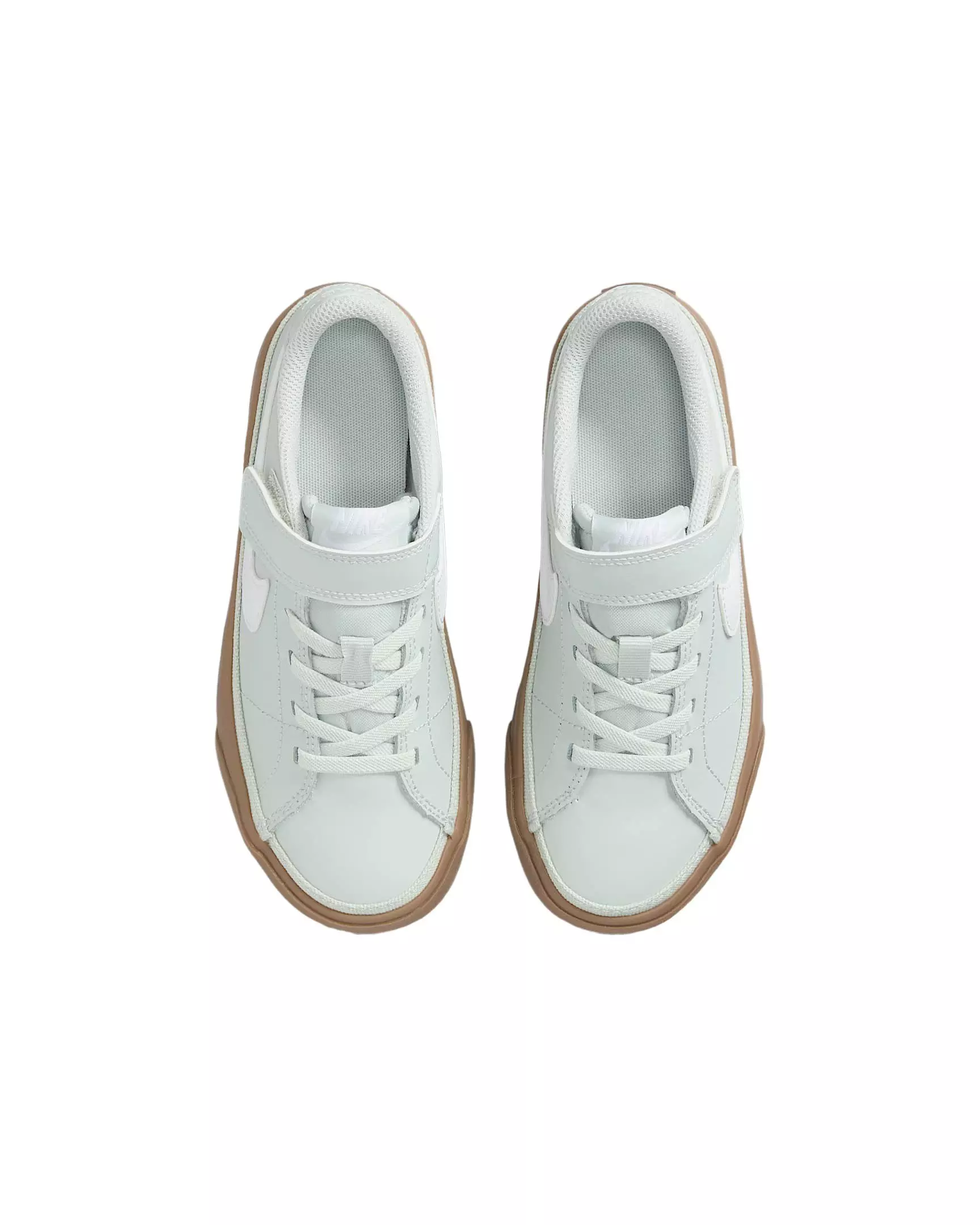 Nike Court Legacy "Light Silver/Gum Dark Brown/White" Preschool Boys' Shoe - LT SILVER/GUM DK BROWN/WHITE