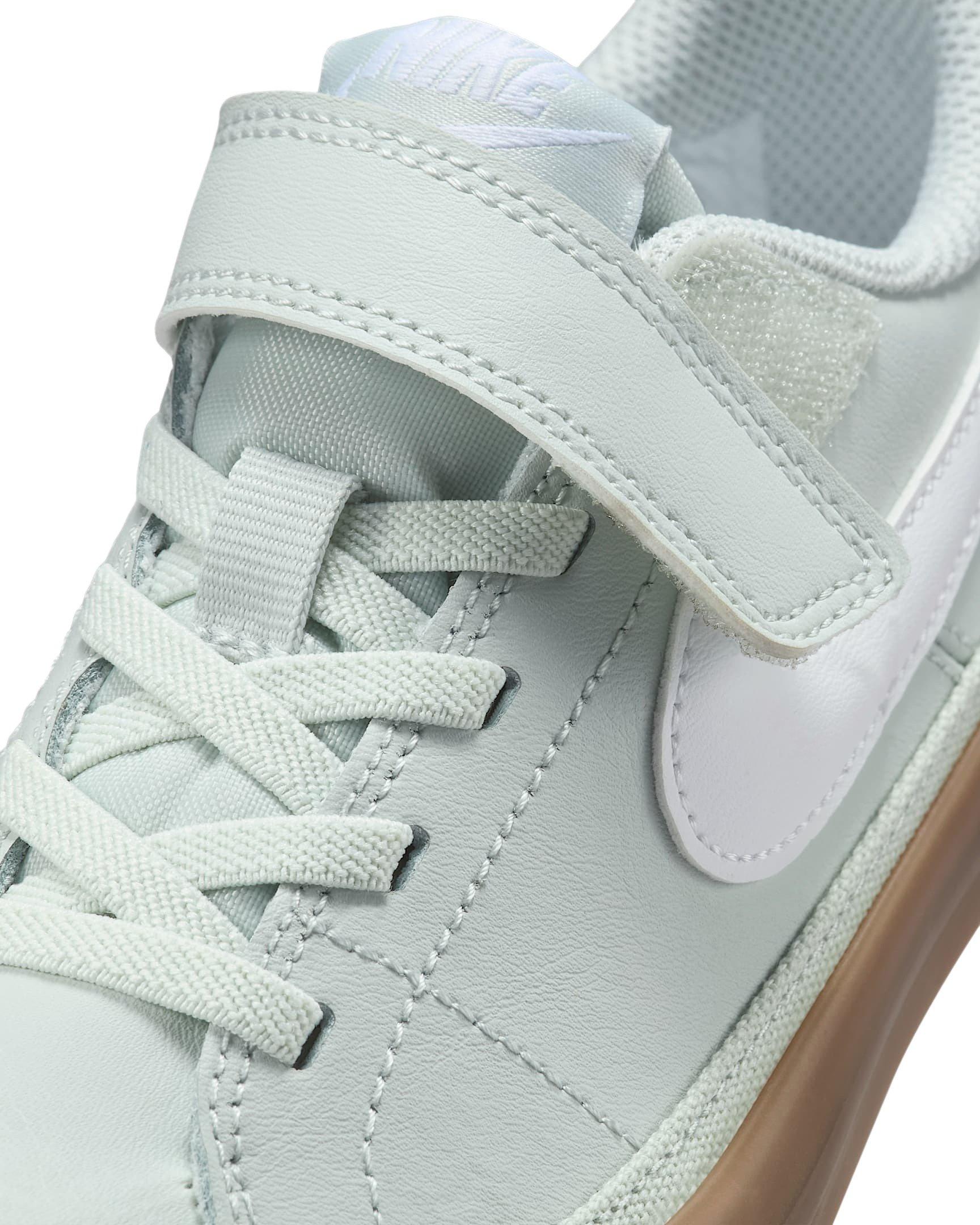 Nike Court Legacy "Light Silver/Gum Dark Brown/White" Preschool Boys' Shoe - LT SILVER/GUM DK BROWN/WHITE Thumbnail View 7