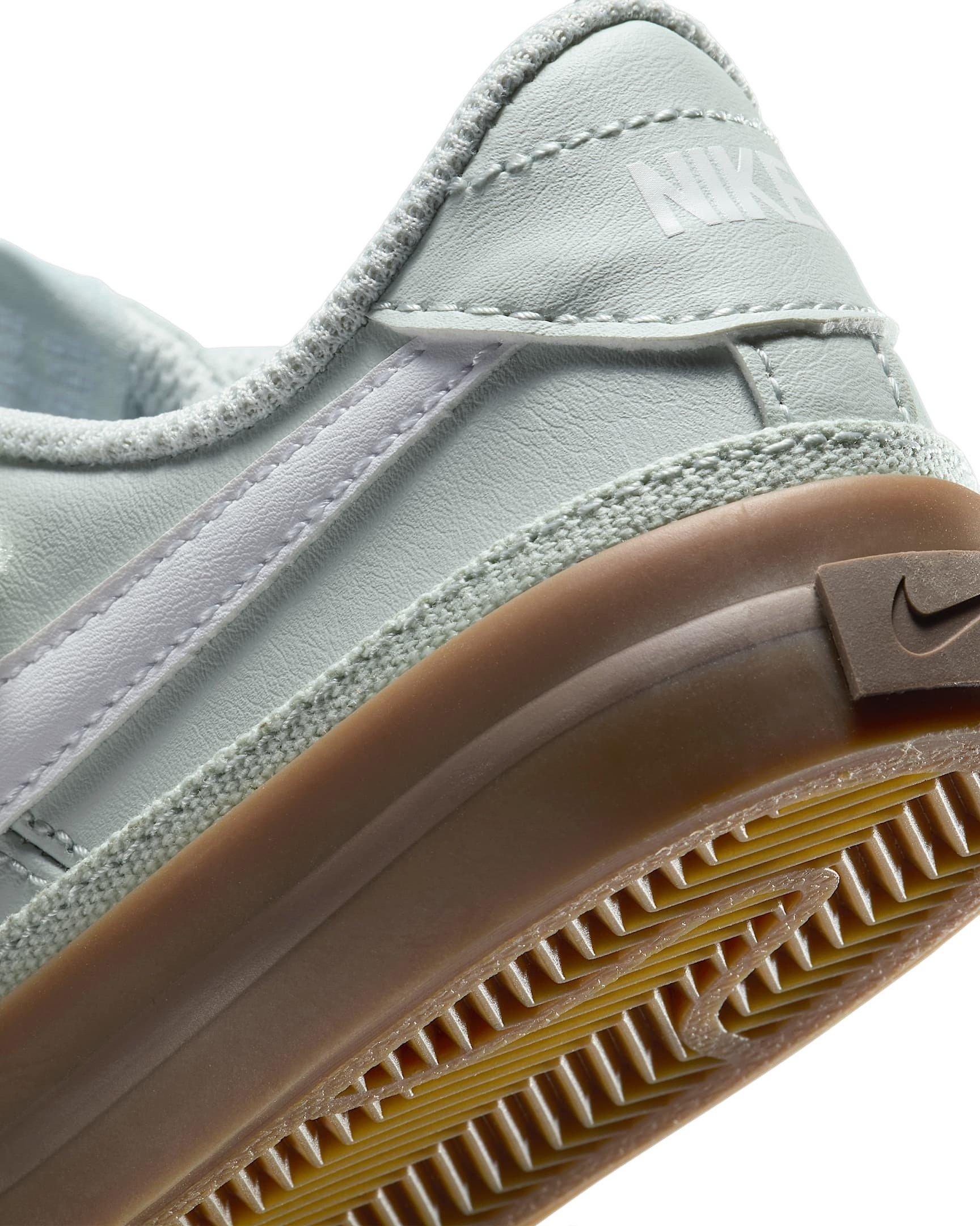 Nike Court Legacy "Light Silver/Gum Dark Brown/White" Preschool Boys' Shoe - LT SILVER/GUM DK BROWN/WHITE Thumbnail View 8