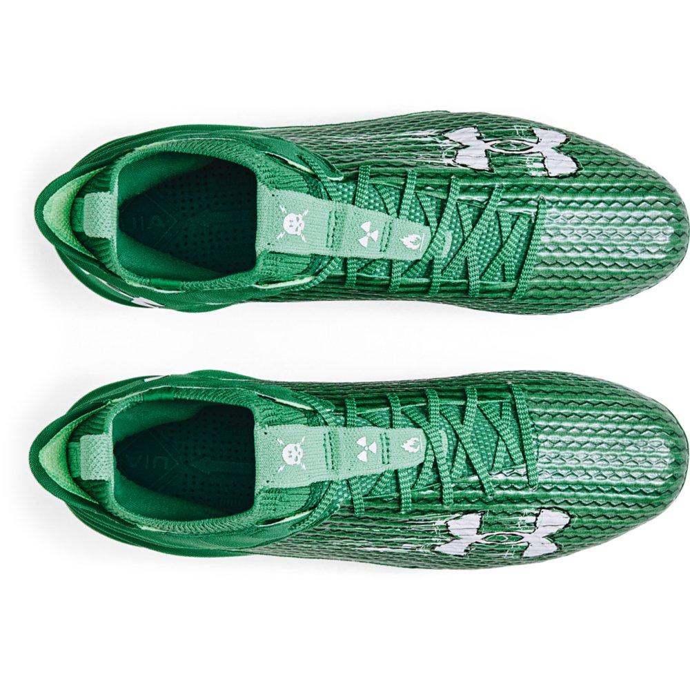 Green under best sale armour cleats