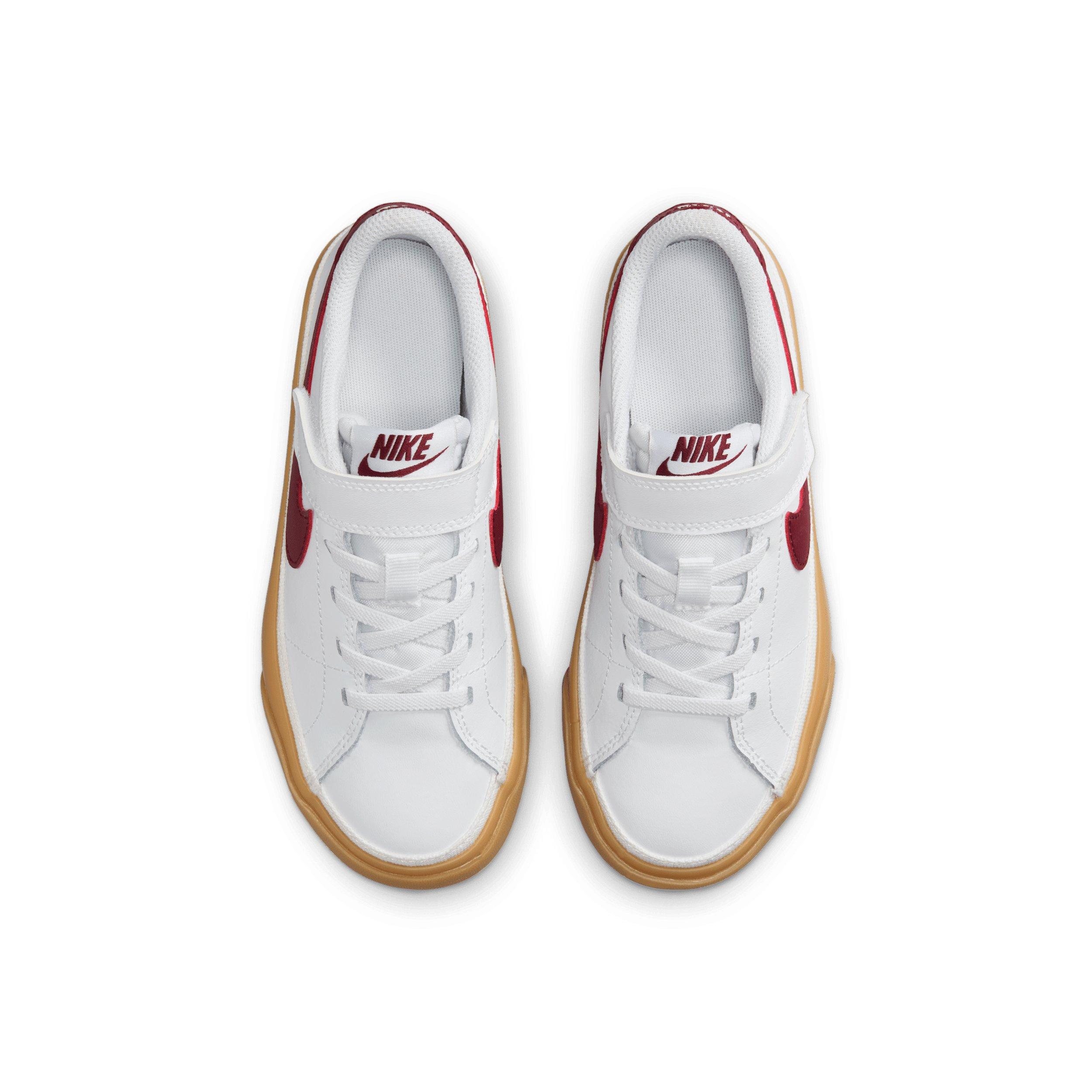 Nike Court Legacy Preschool Boys' "White/Gum Yellow/Team Red" Shoe