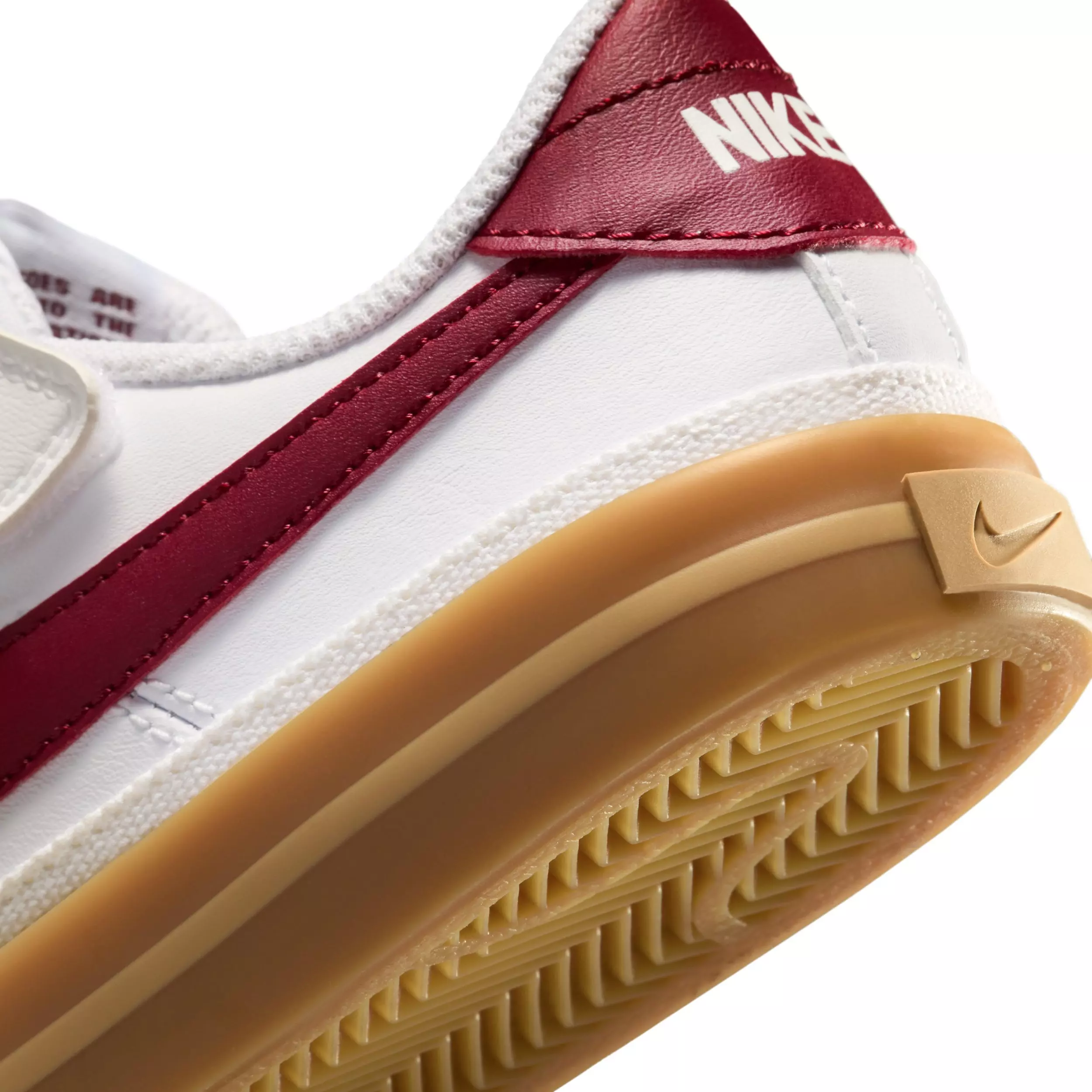 Nike Court Legacy "White/Gum Yellow/Team Red" Preschool Boys' Shoe - WHITE/GUM YELLOW/RED