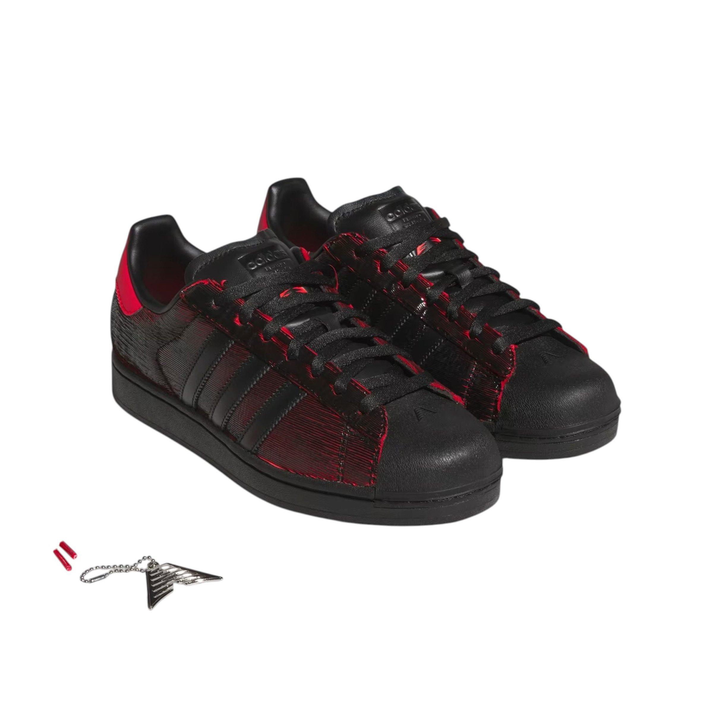 adidas Originals Superstar II "Pure Ruby" Men's Shoe - BLACK/RUBY/SILVER