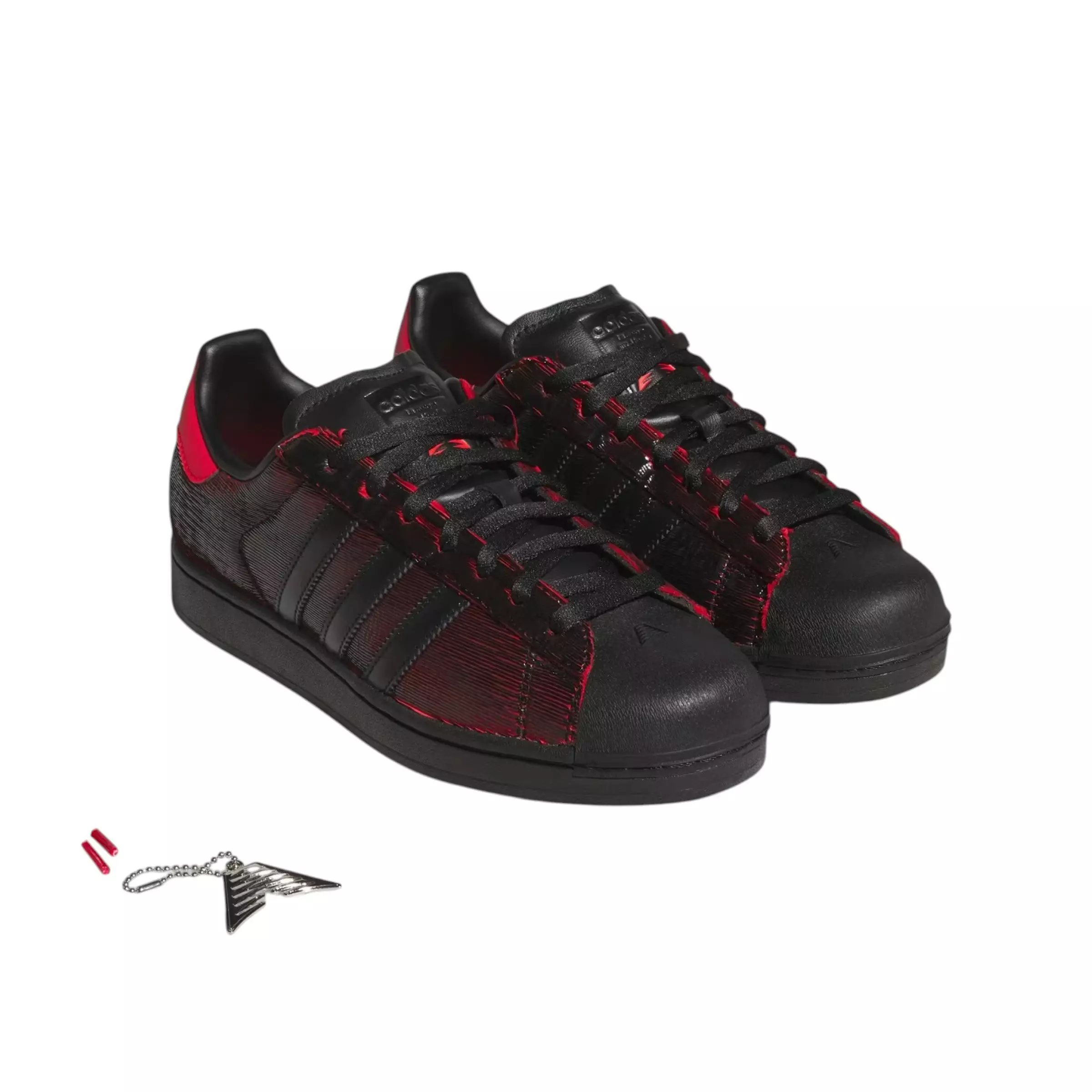 adidas Originals Superstar II "Pure Ruby" Men's Shoe - BLACK/RUBY/SILVER