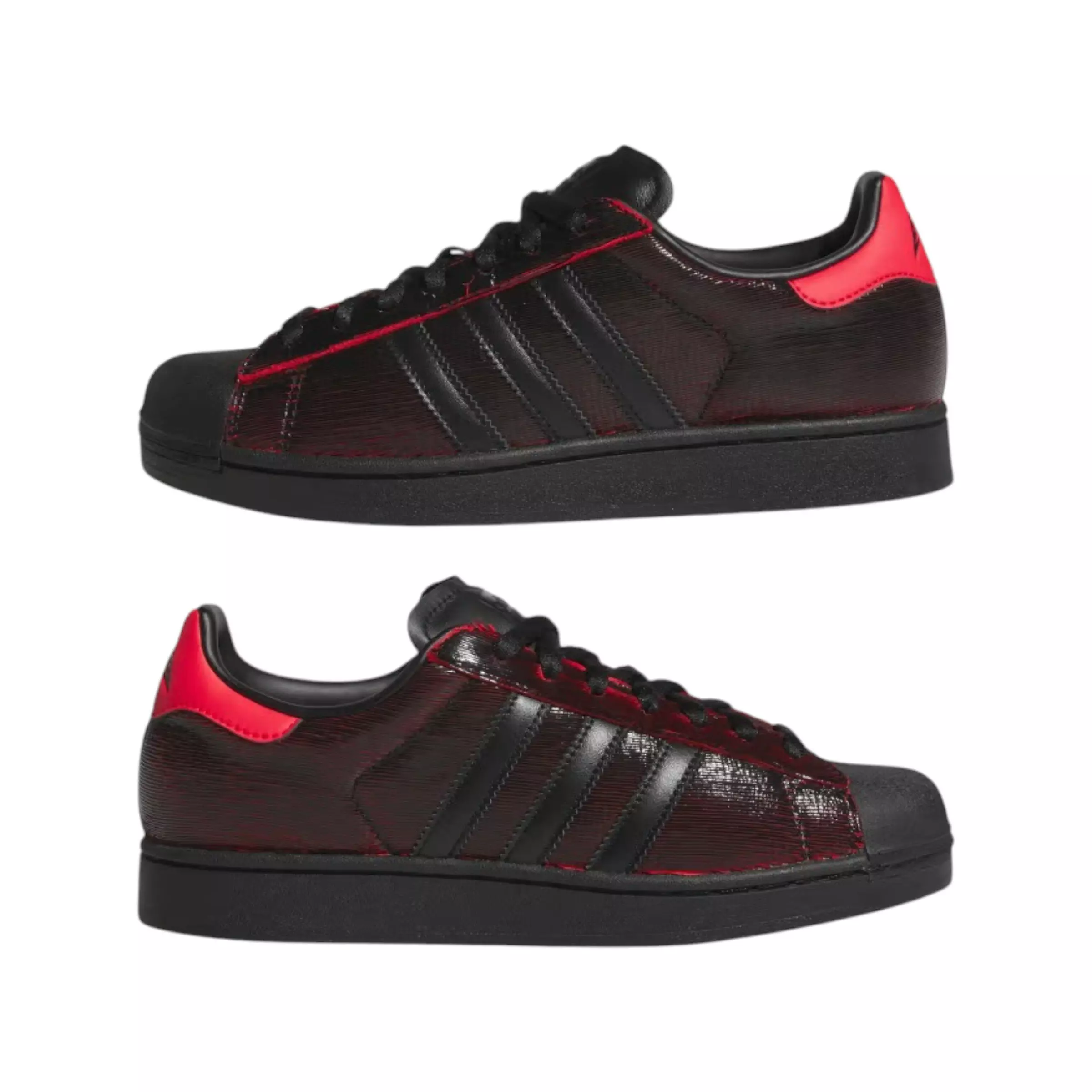 adidas Originals Superstar II "Pure Ruby" Men's Shoe - BLACK/RUBY/SILVER