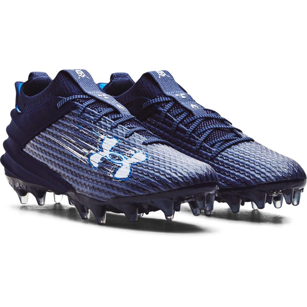 Navy blue under on sale armour football cleats