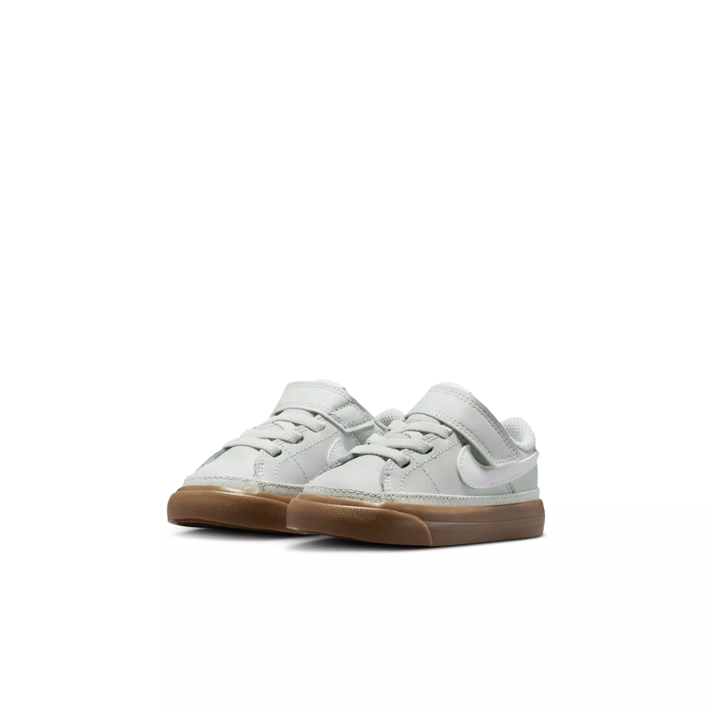 Nike Court Legacy "Light Silver/Gum Dark Brown/White" Infant Boys' Shoe - LT SILVER/GUM DK BROWN/WHITE