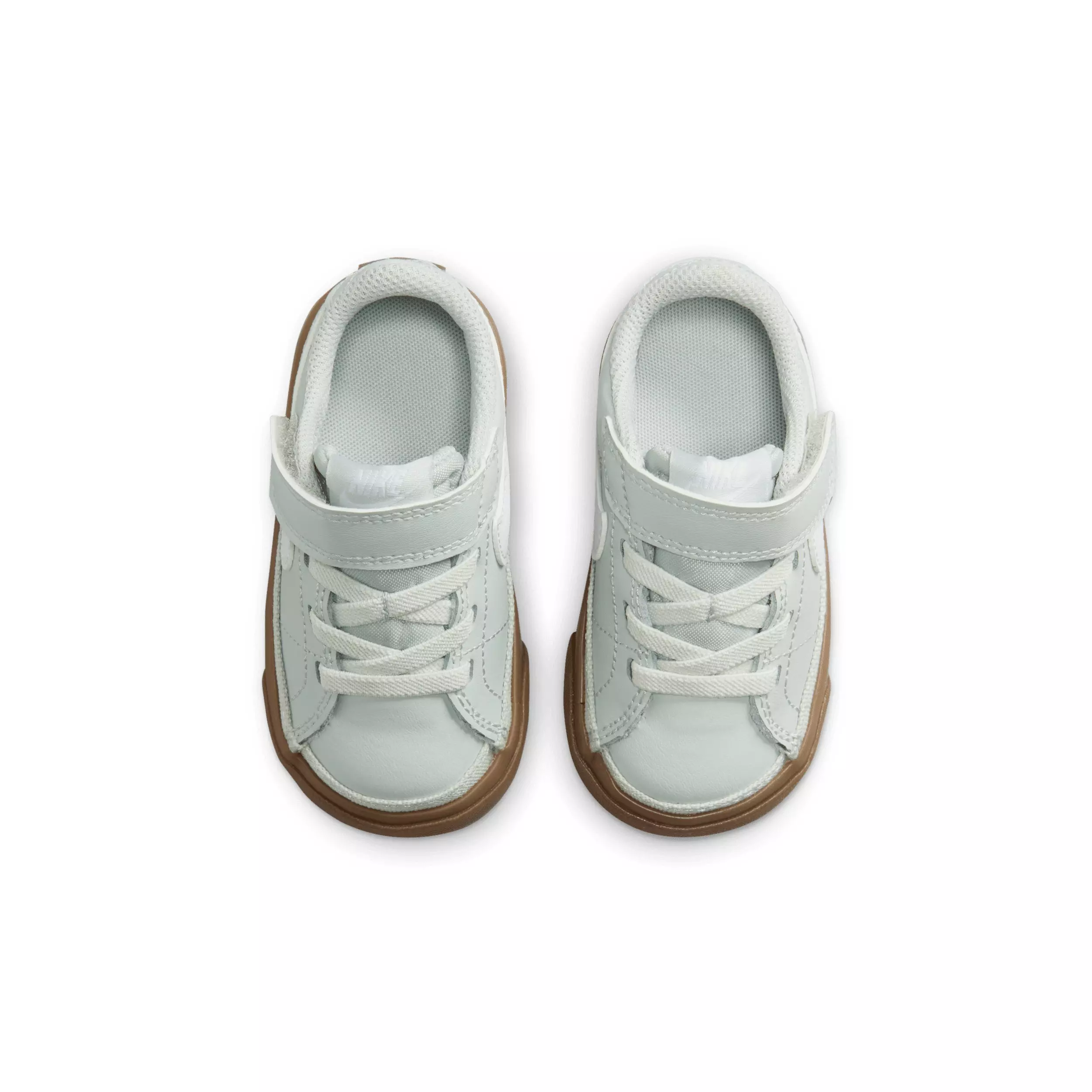 Nike Court Legacy "Light Silver/Gum Dark Brown/White" Infant Boys' Shoe - LT SILVER/GUM DK BROWN/WHITE
