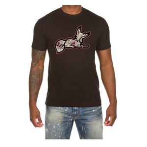 AKOO Men's Floral Snobby Short Sleeve Graphic Tee