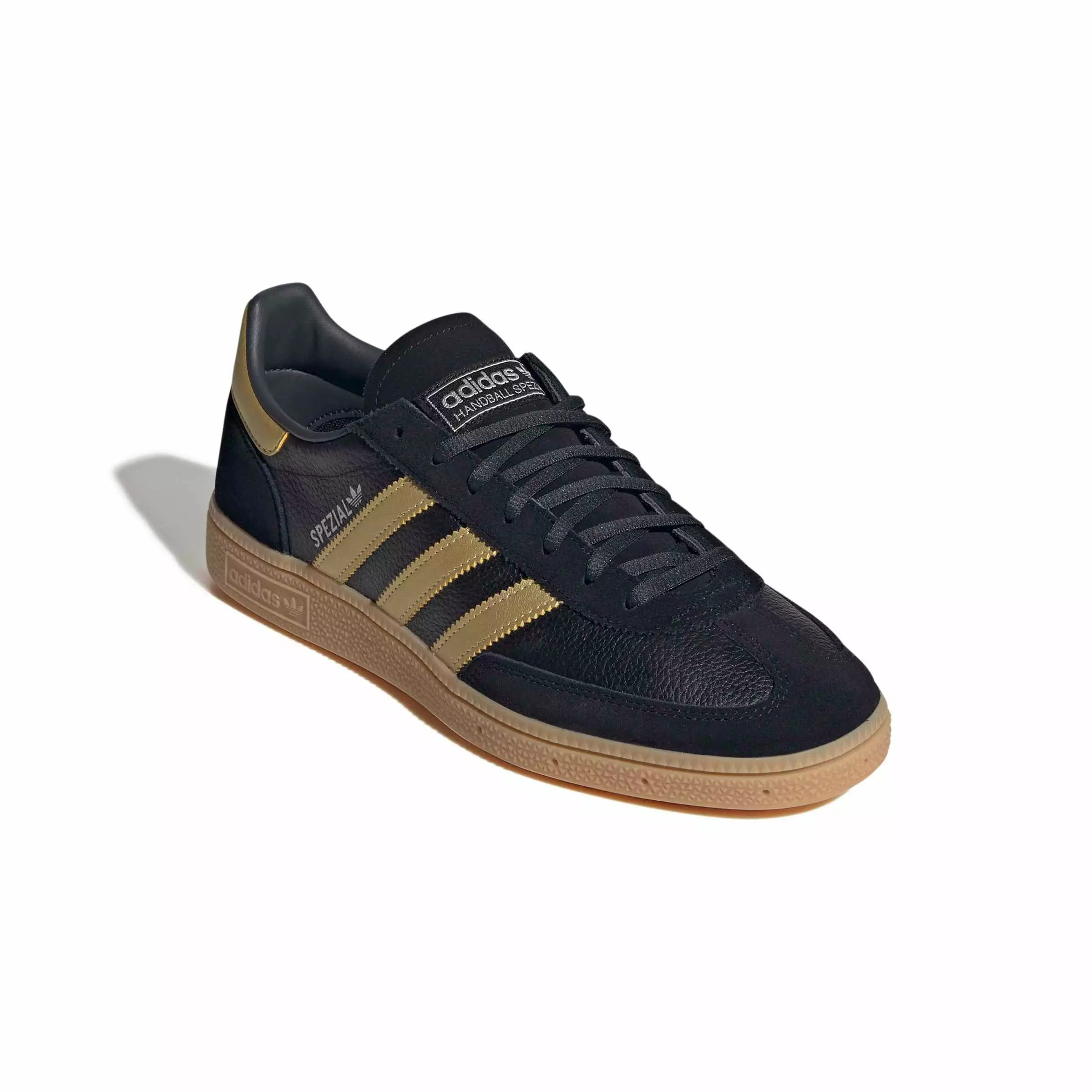 adidas Originals Handball Spezial "Core Black/Matte Gold/Carbon" Men's Shoe - BLACK/GOLD/CARBON