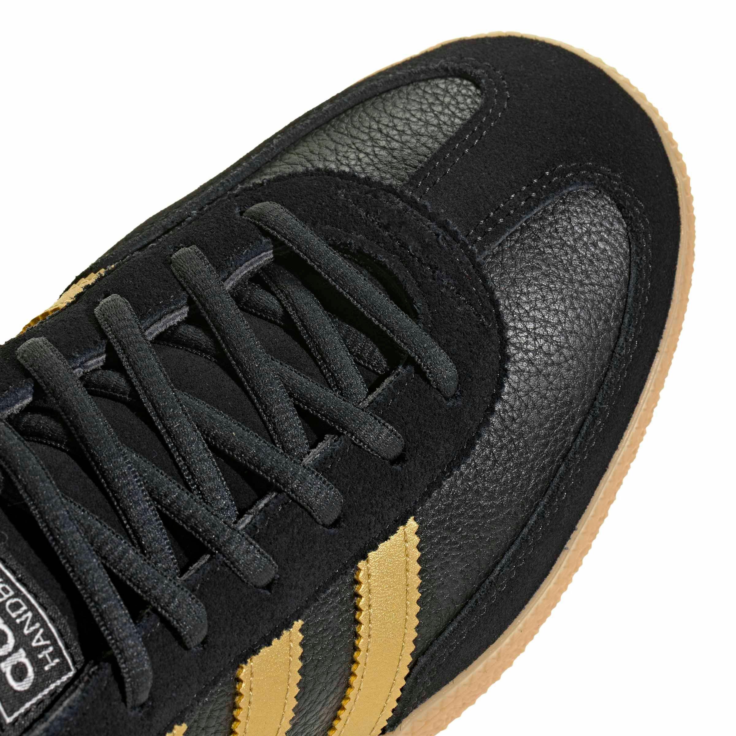 adidas Originals Handball Spezial "Core Black/Matte Gold/Carbon" Men's Shoe - BLACK/GOLD/CARBON