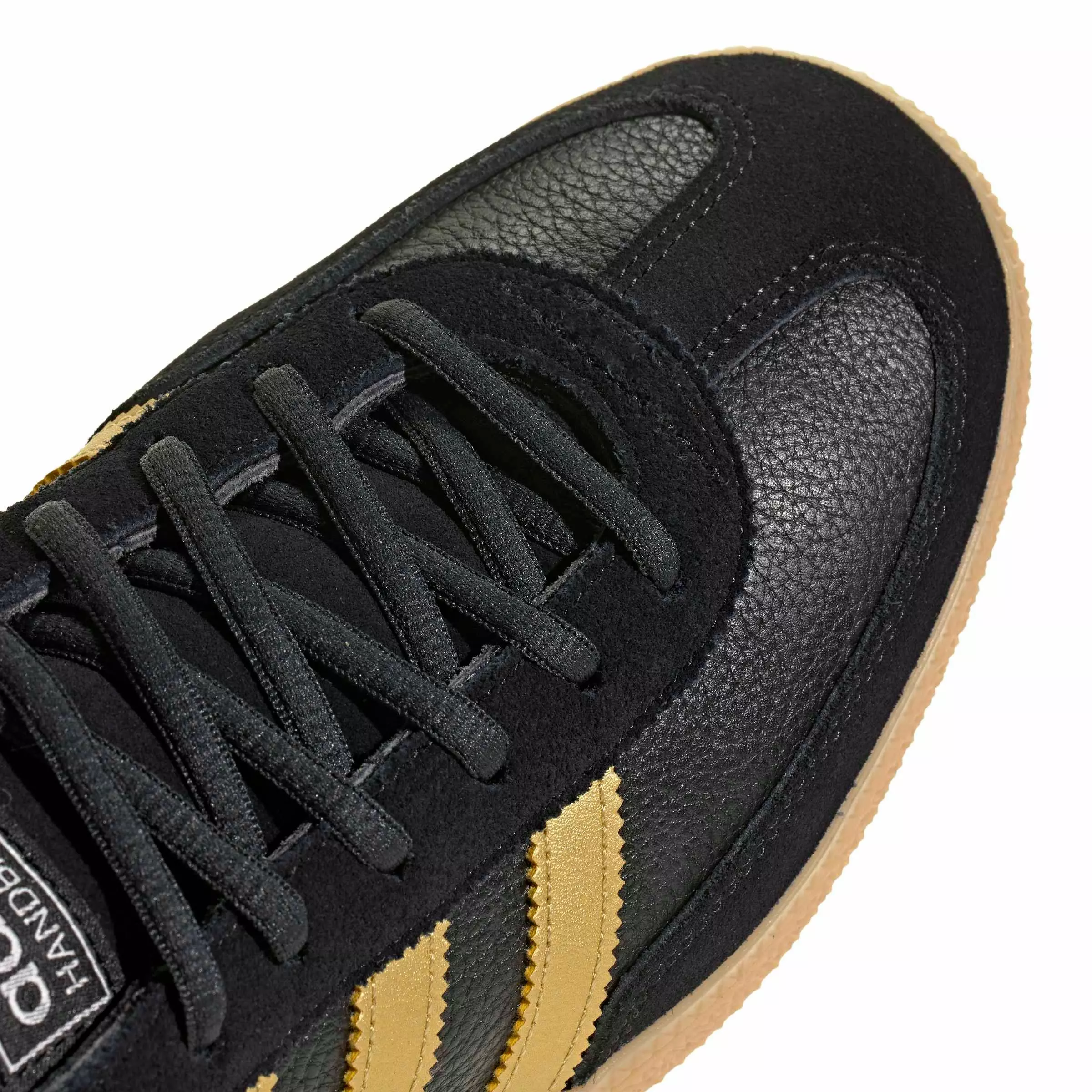 adidas Originals Handball Spezial "Core Black/Matte Gold/Carbon" Men's Shoe - BLACK/GOLD/CARBON