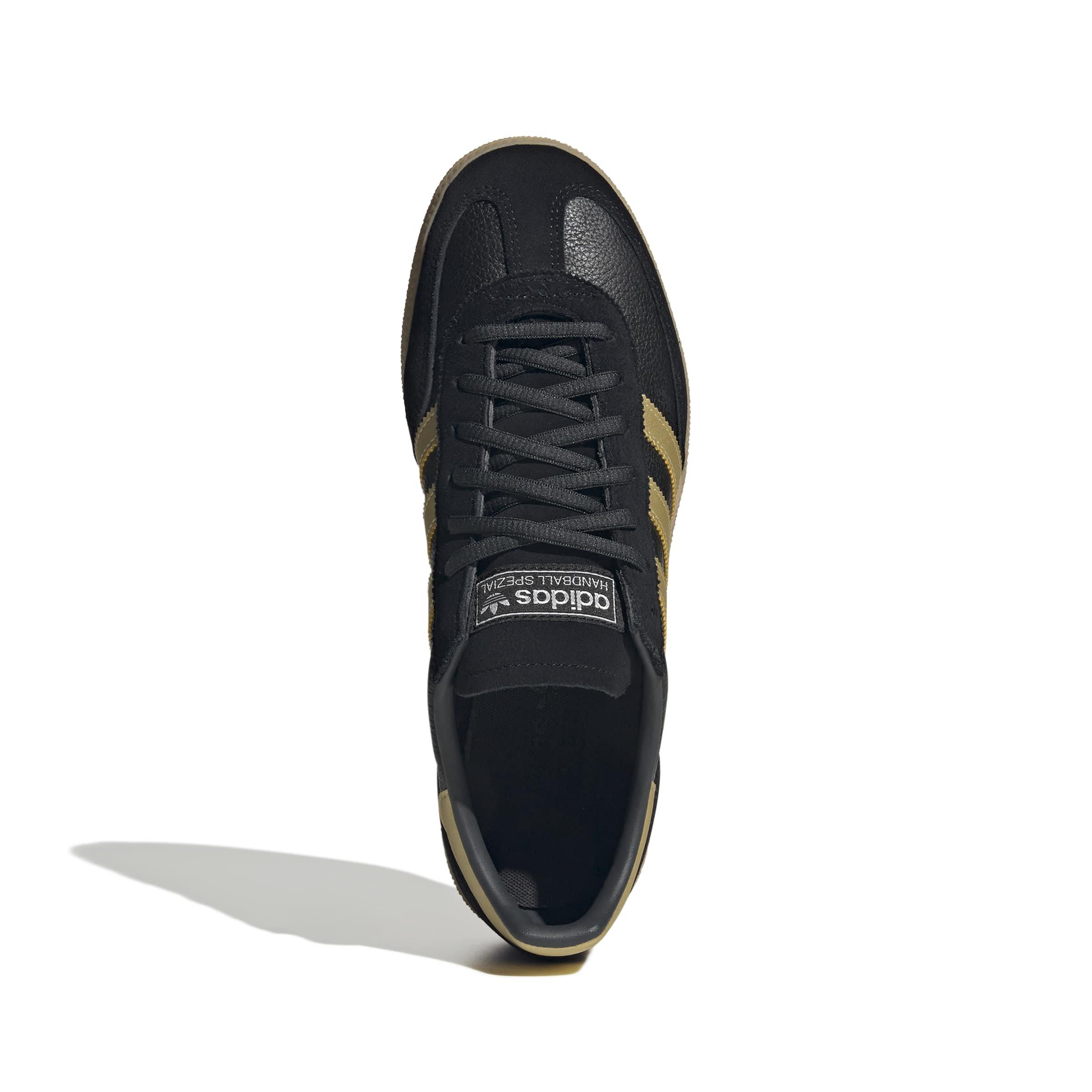 adidas Originals Handball Spezial "Core Black/Matte Gold/Carbon" Men's Shoe - BLACK/GOLD/CARBON