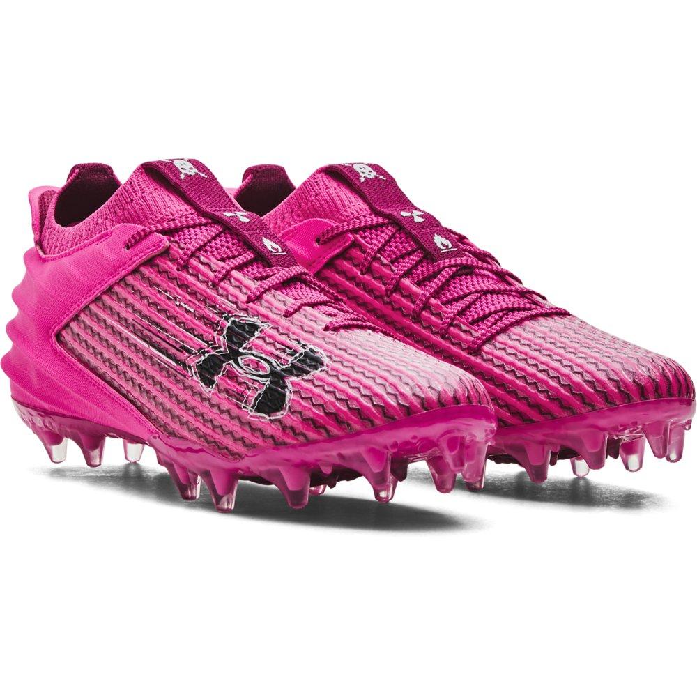 Pink football best sale cleats mens