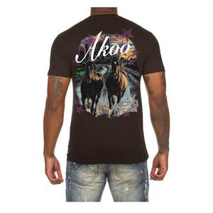 AKOO Men's Chariots Short Sleeve Graphic Tee