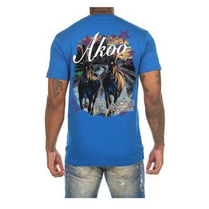 AKOO Men's Chariots Short Sleeve Graphic Tee