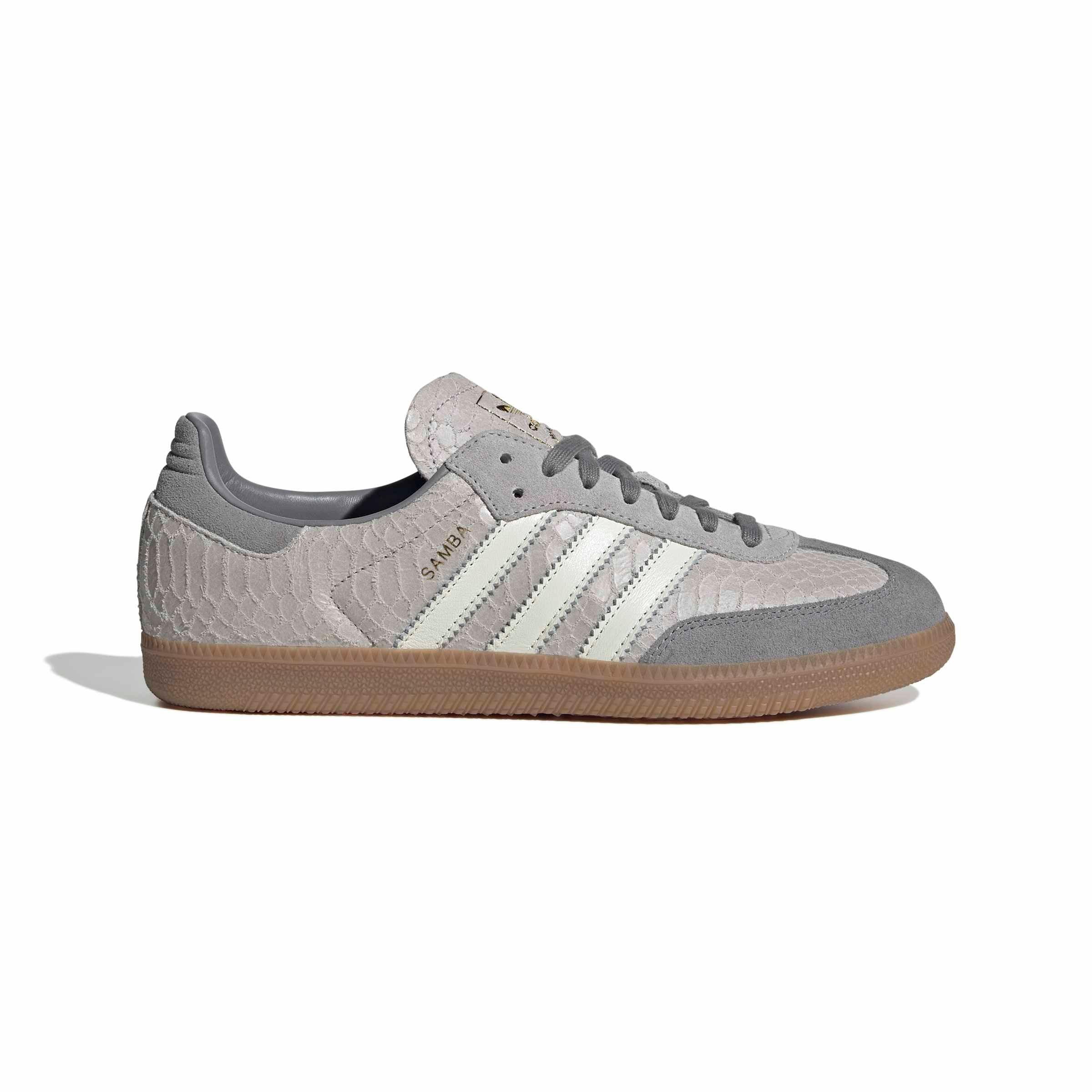 adidas Originals Samba OG "Grey Two/Off White/Gum 4" Men's Shoe - GREY/OFF WHITE/GUM Thumbnail View 1