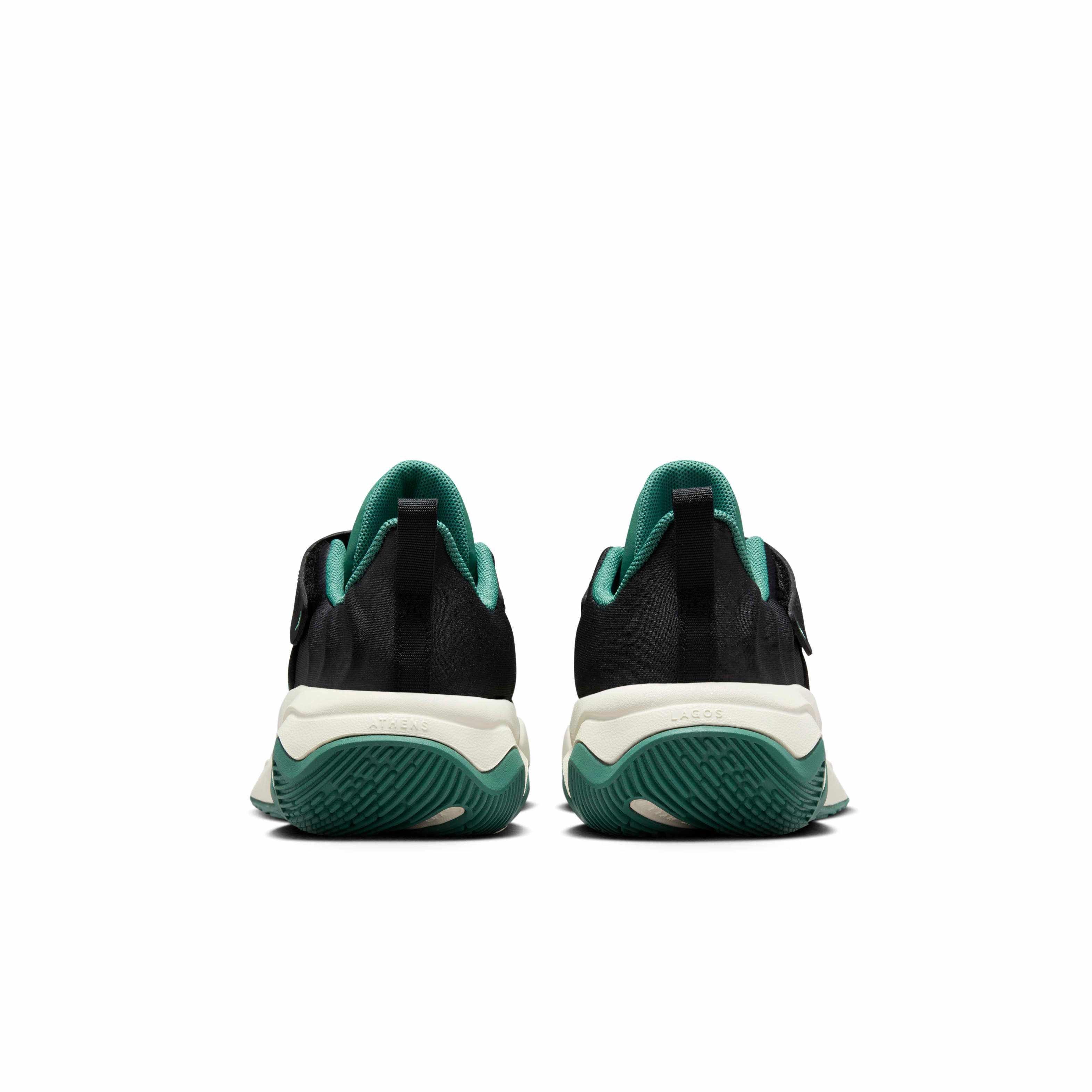 Nike Giannis Immortality 4 Preschool Boys' "Black/Bicoastal/Pale Ivory/Gold" Basketball Shoe