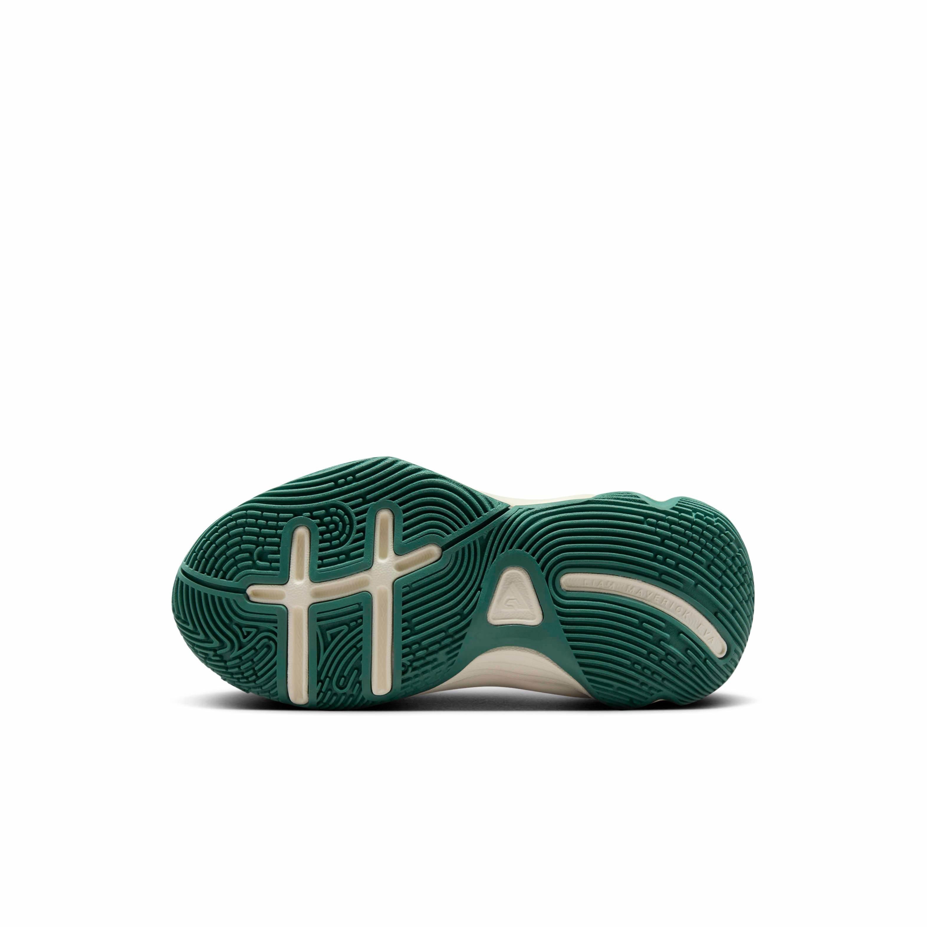 Nike Giannis Immortality 4 Preschool Boys' "Black/Bicoastal/Pale Ivory/Gold" Basketball Shoe