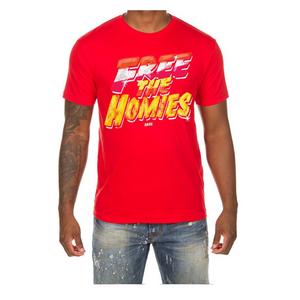 AKOO Men's Free The Homies Short Sleeve Graphic Tee