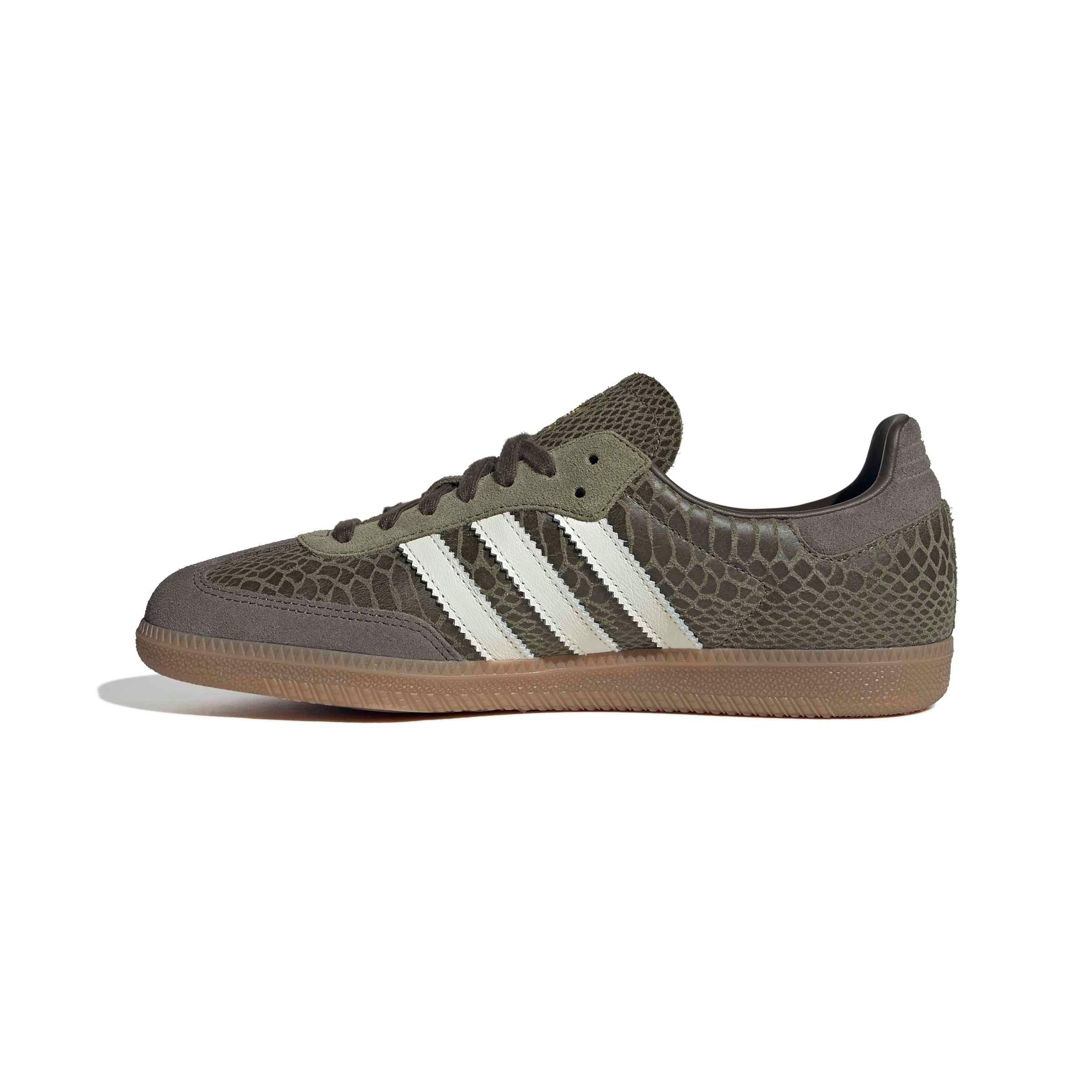 adidas Originals Samba OG "Focus Olive/Off White/Gum 4" Men's Shoe - OLIVE/OFF WHITE/GUM Thumbnail View 2