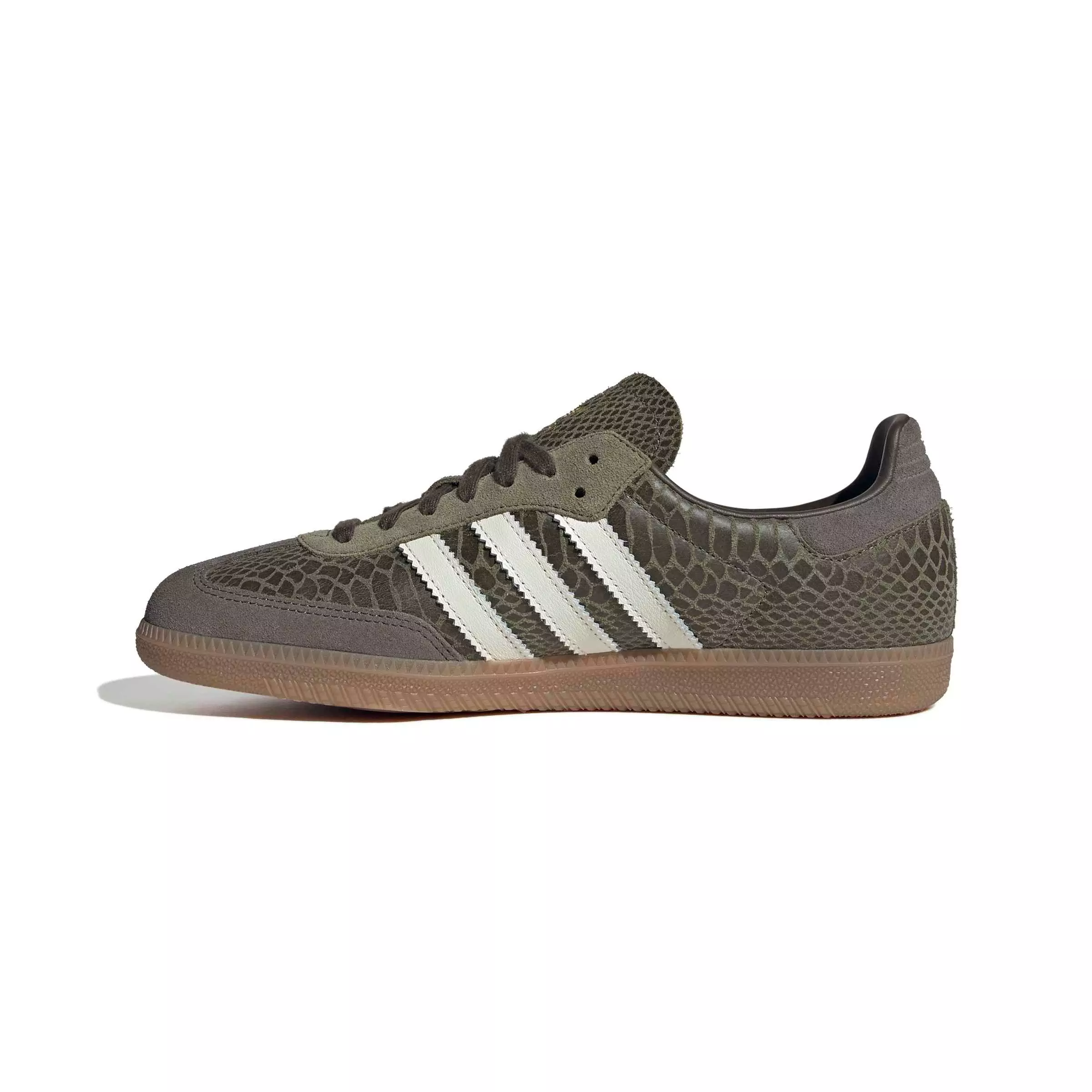 adidas Originals Samba OG "Focus Olive/Off White/Gum 4" Men's Shoe - OLIVE/OFF WHITE/GUM
