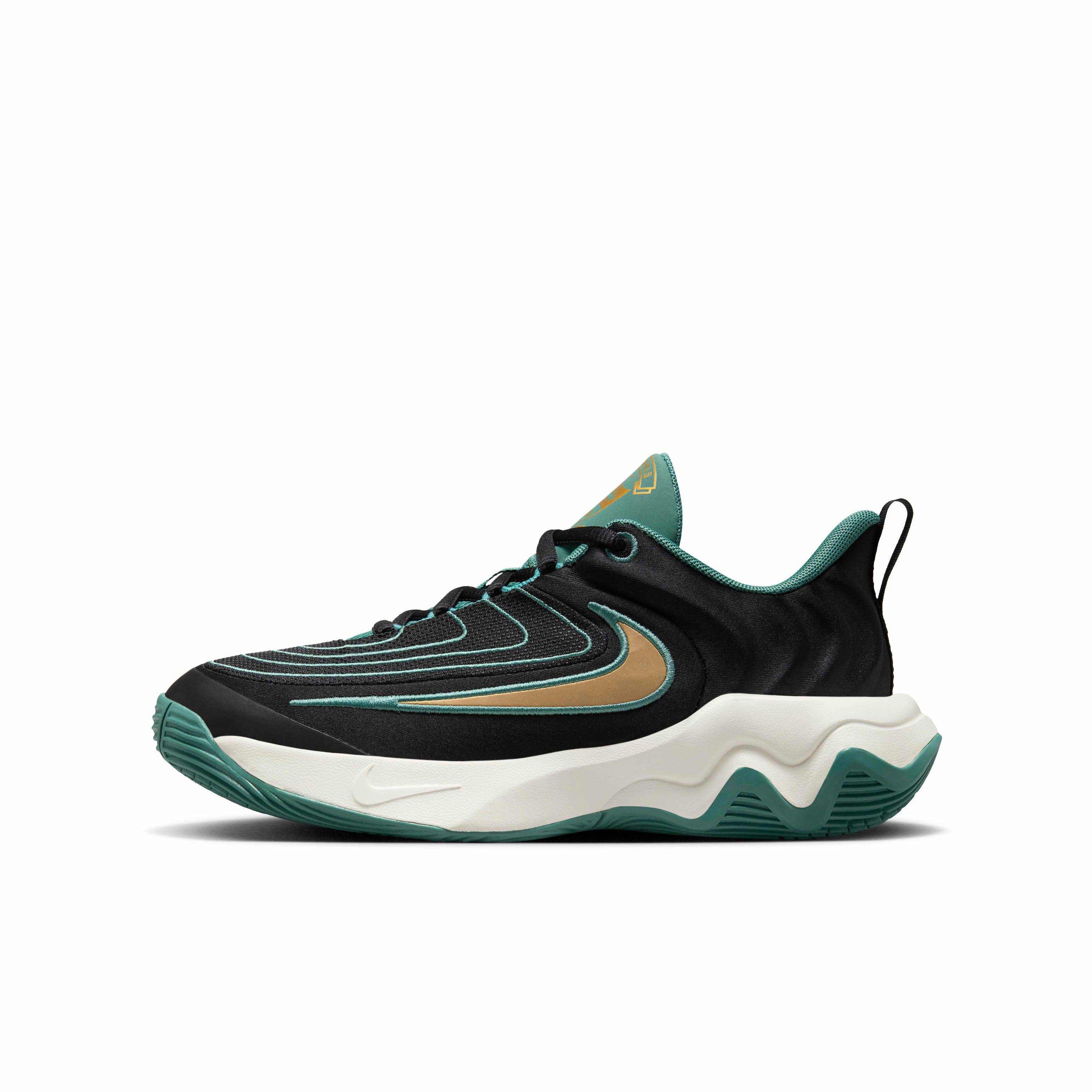 Nike Giannis Immortality 4 Grade School Boys' "Black/Bicoastal/Pale Ivory/Gold" Basketball Shoe