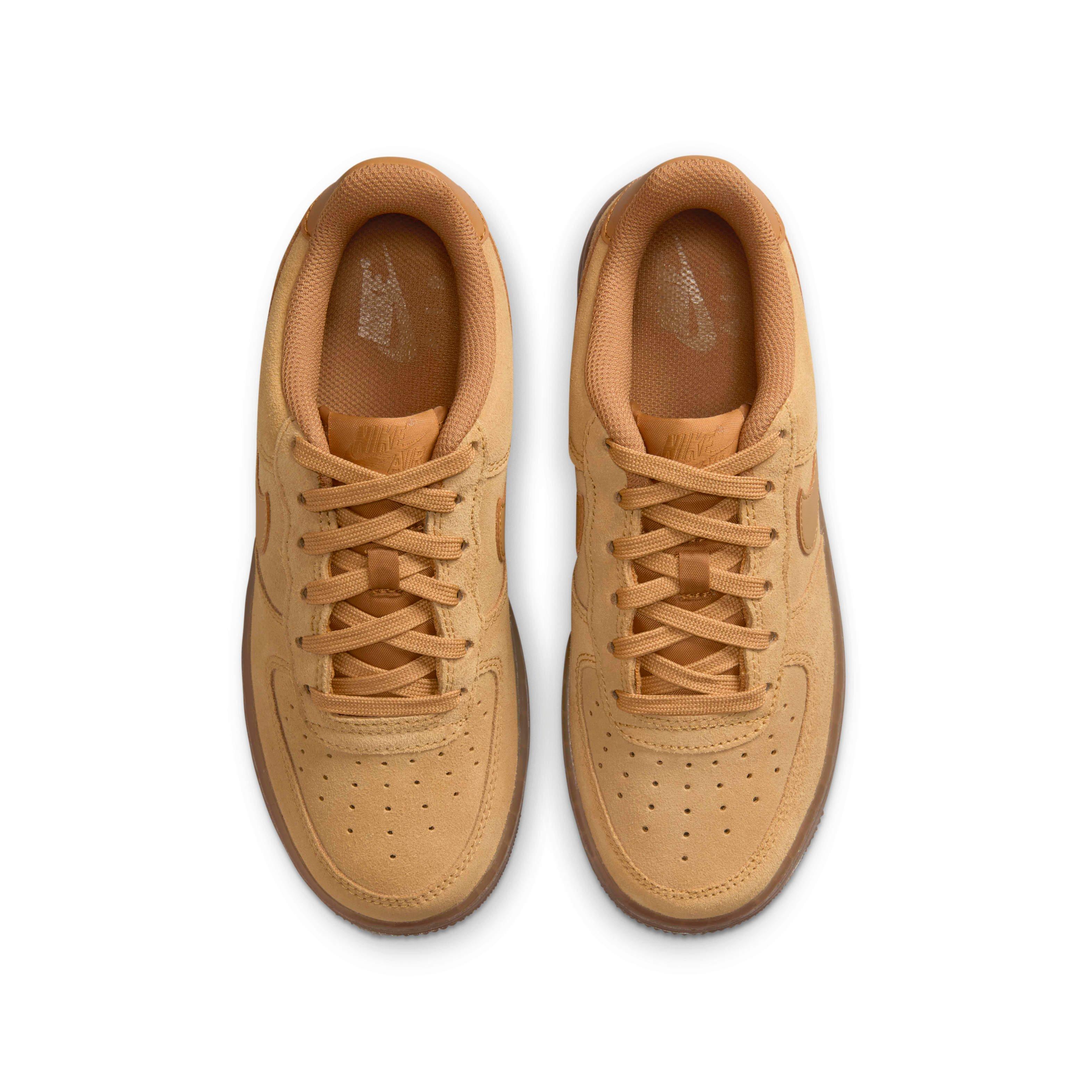 Nike Air Force 1 "Wheat/Gum Light Brown/Wheat" Grade School Boys' Shoe
