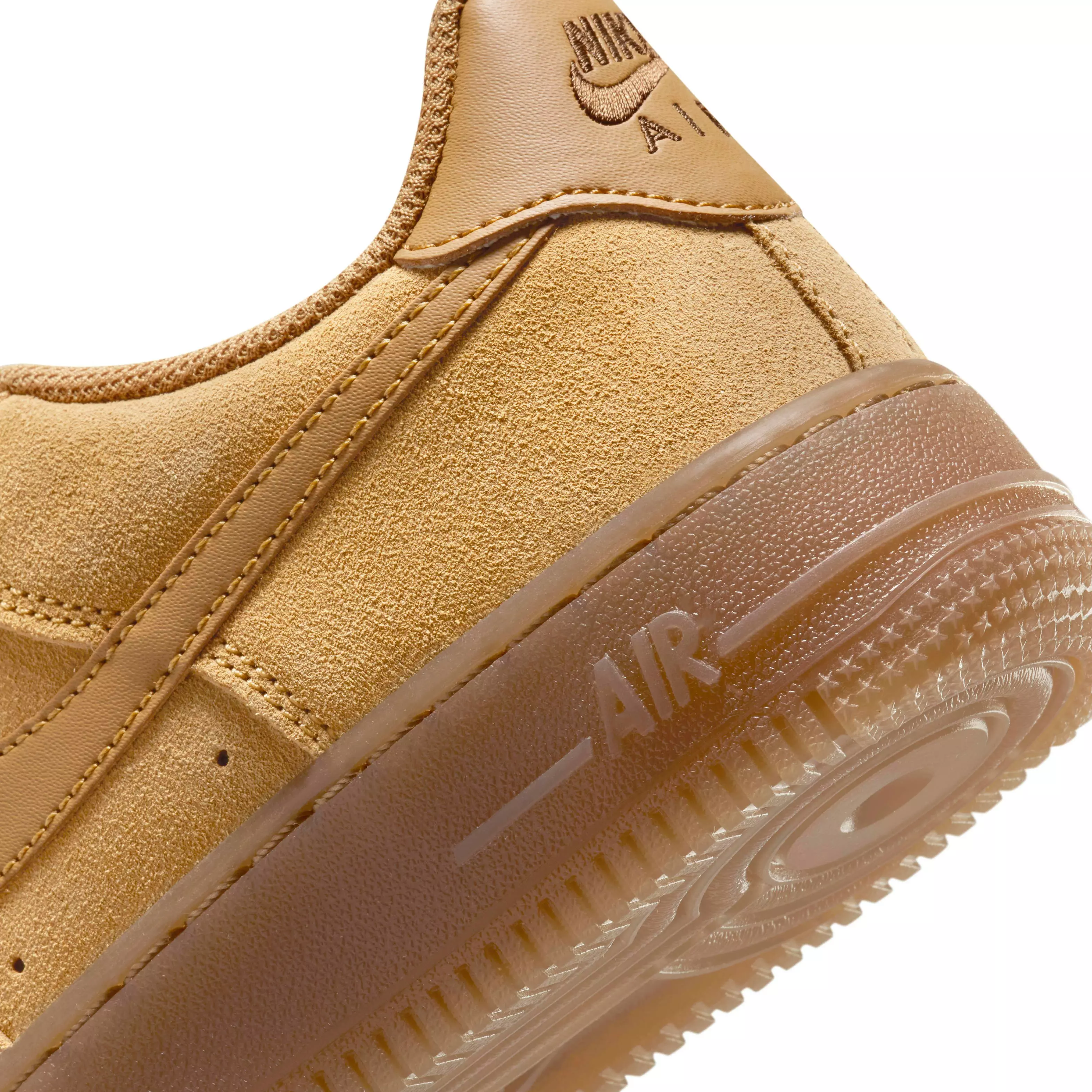 Nike Air Force 1 "Wheat/Gum Light Brown/Wheat" Grade School Boys' Shoe - WHEAT/LT BROWN/WHEAT