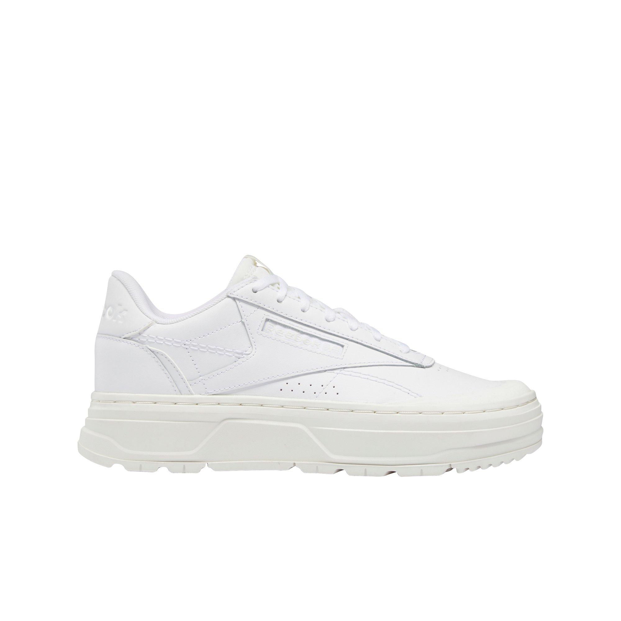 Reebok Club C Double GEO "Ftwr White/Ftwr White/Chalk" Women's Shoe - WHITE Thumbnail View 1