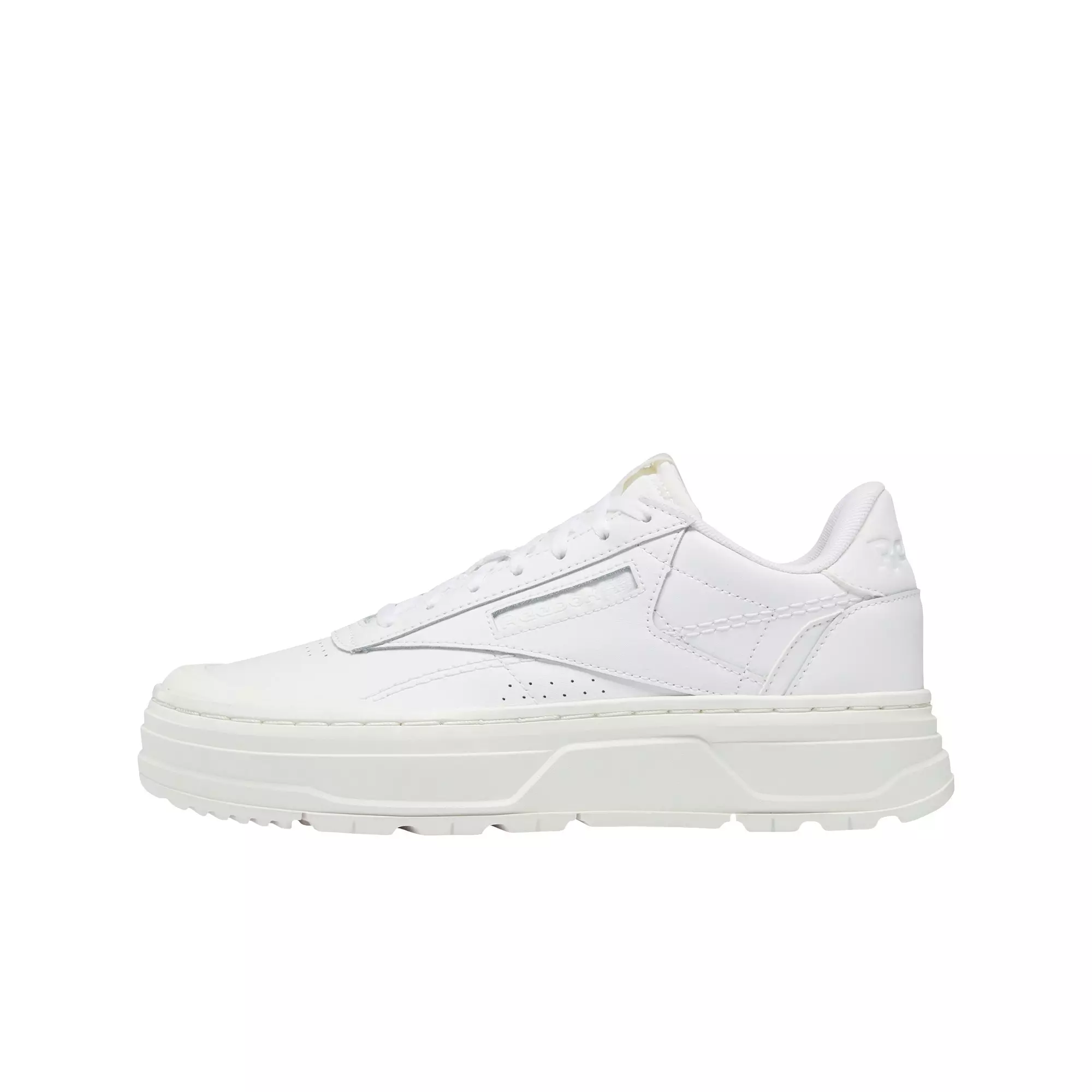 Reebok Club C Double GEO "Ftwr White/Ftwr White/Chalk" Women's Shoe - WHITE