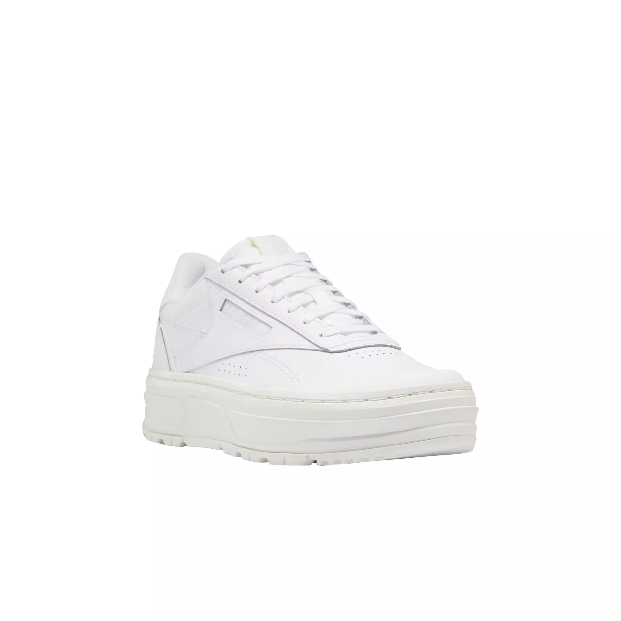 Reebok Club C Double GEO "Ftwr White/Ftwr White/Chalk" Women's Shoe - WHITE
