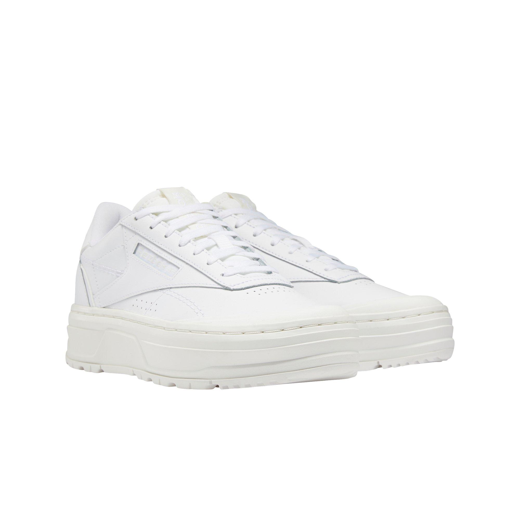 Reebok Club C Double GEO "Ftwr White/Ftwr White/Chalk" Women's Shoe - WHITE Thumbnail View 5