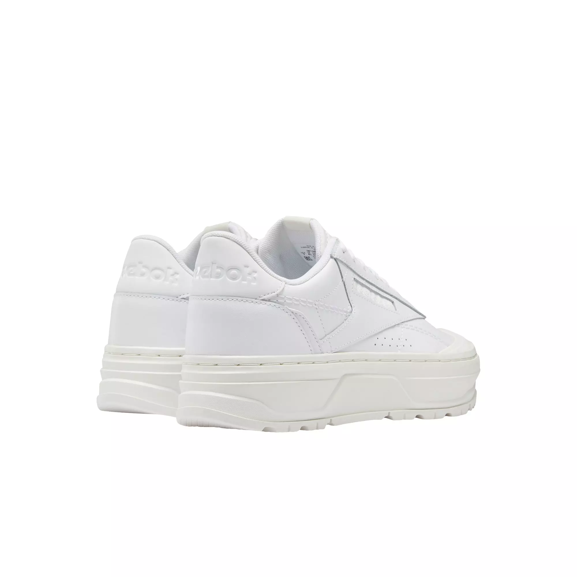 Reebok Club C Double GEO "Ftwr White/Ftwr White/Chalk" Women's Shoe - WHITE