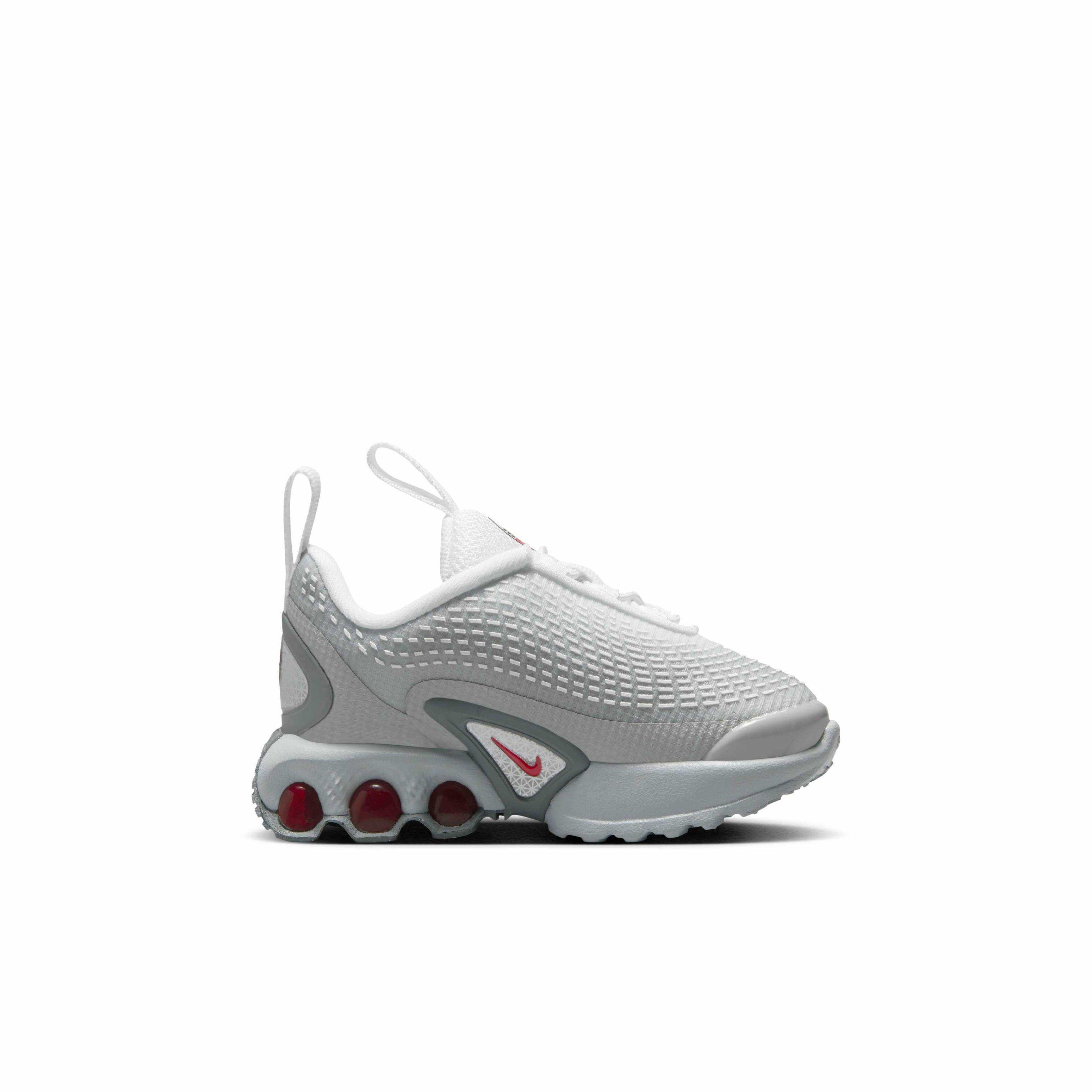 Nike Air Max Dn SE "Light Smoke Grey/White/Smoke Grey/University Red" Infant Boys' Shoe - LT GREY/WHITE/GREY/RED Thumbnail View 1