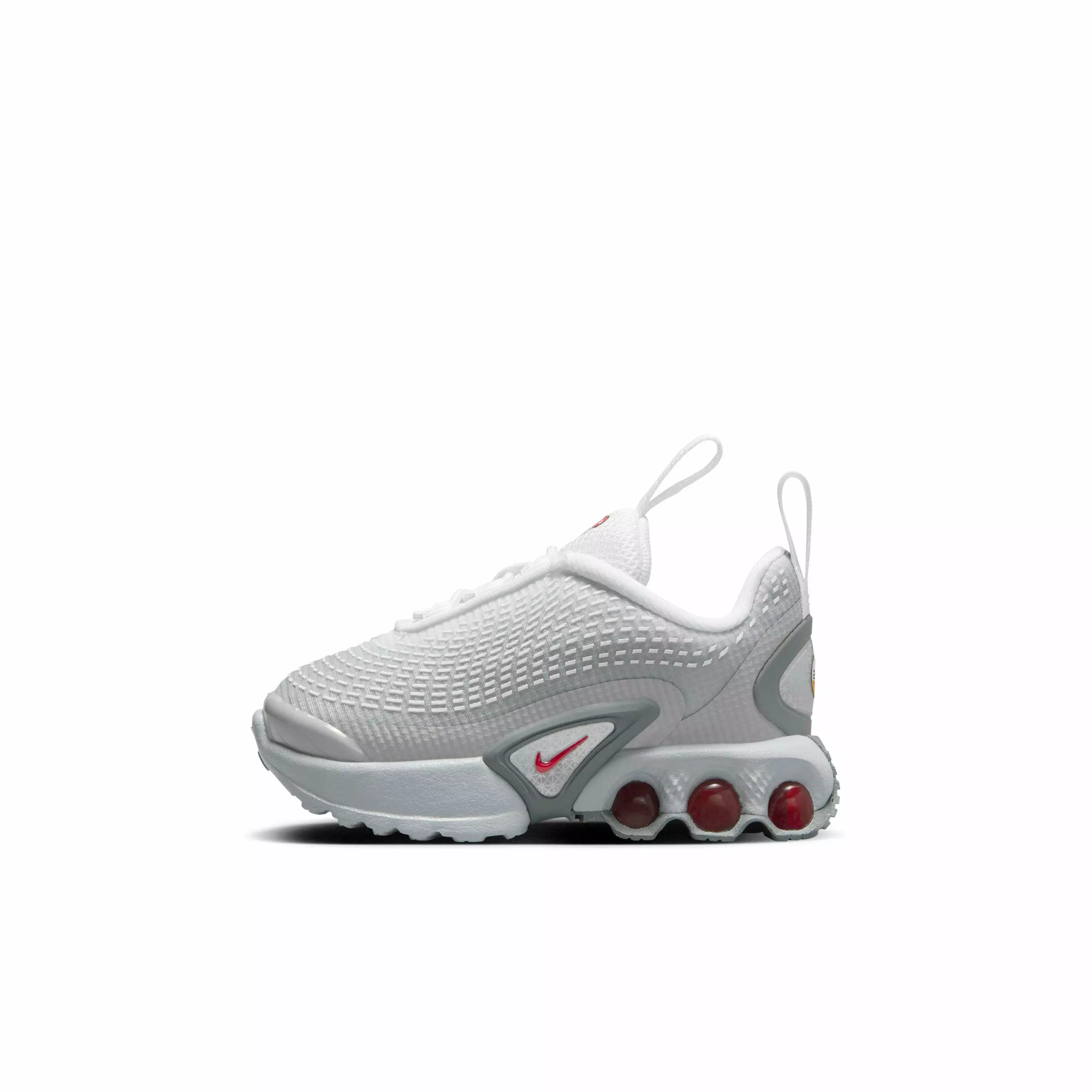 Nike Air Max Dn SE "Light Smoke Grey/White/Smoke Grey/University Red" Infant Boys' Shoe - LT GREY/WHITE/GREY/RED