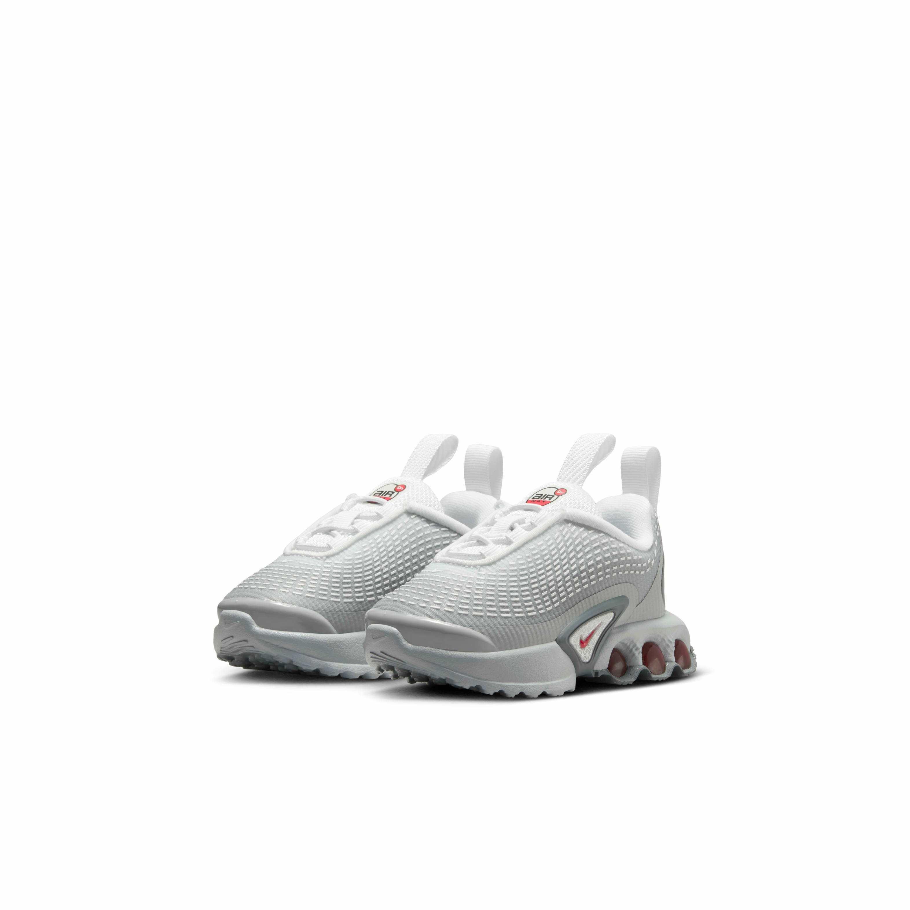 Nike Air Max Dn SE "Light Smoke Grey/White/Smoke Grey/University Red" Infant Boys' Shoe - LT GREY/WHITE/GREY/RED Thumbnail View 3