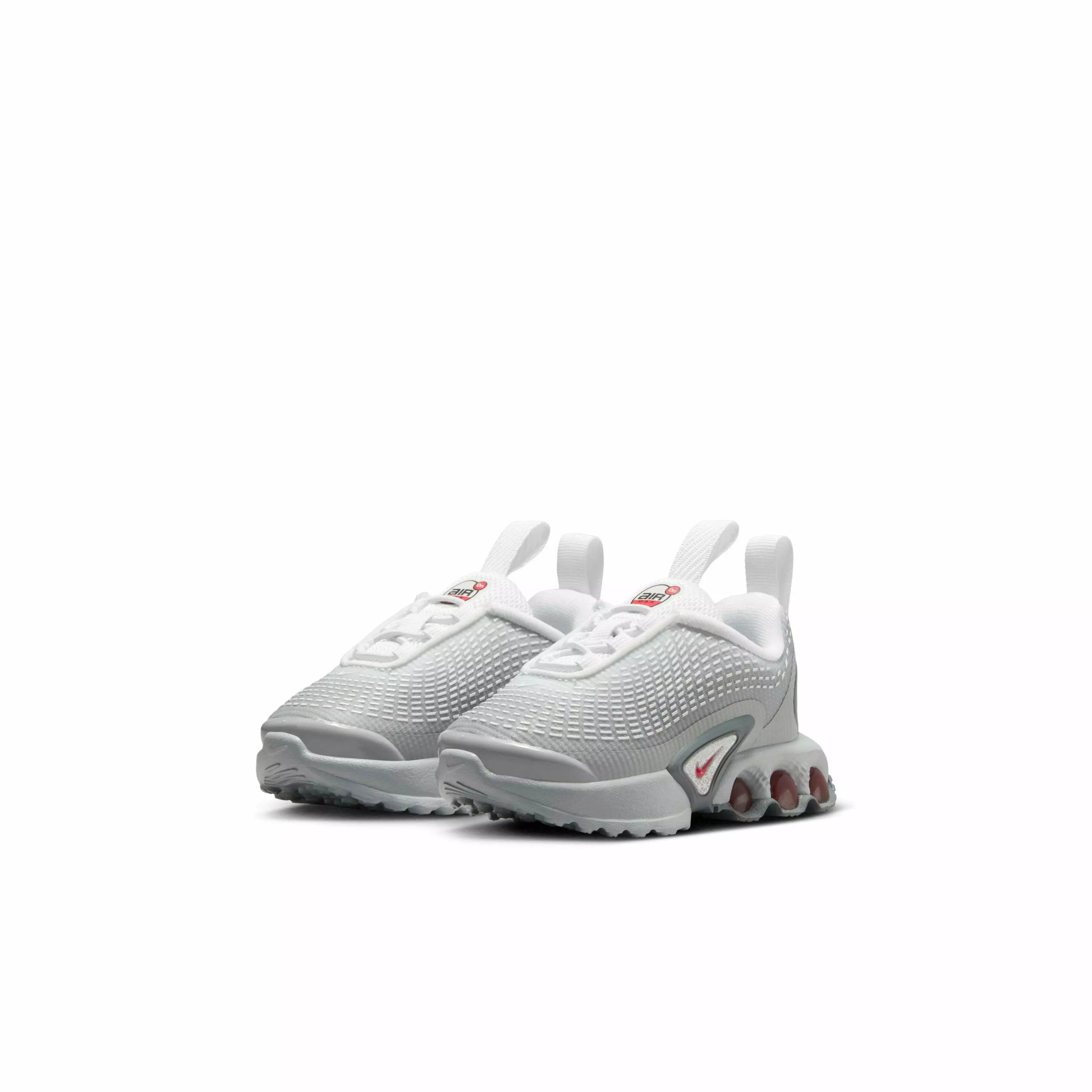 Nike Air Max Dn SE "Light Smoke Grey/White/Smoke Grey/University Red" Infant Boys' Shoe - LT GREY/WHITE/GREY/RED