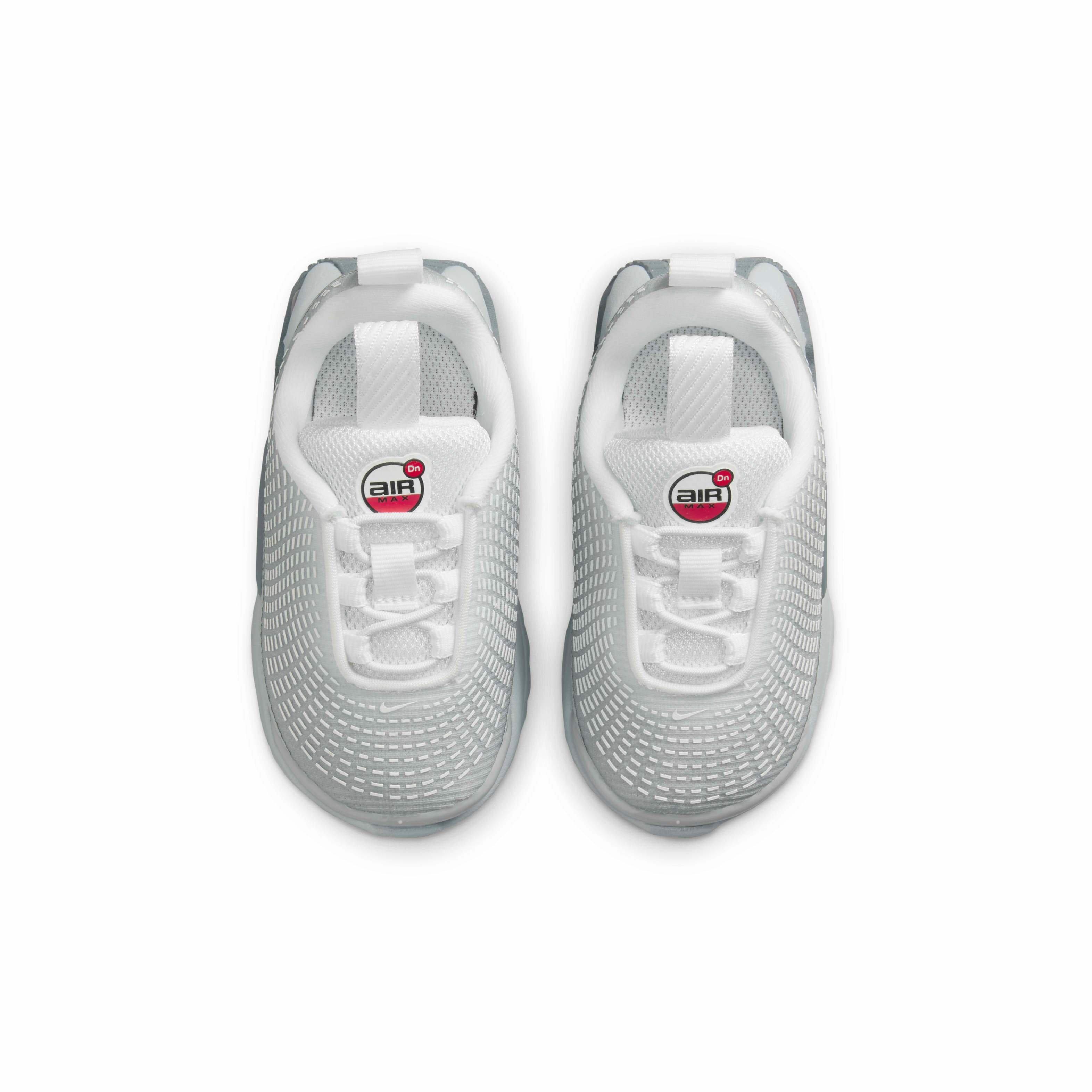 Nike Air Max Dn SE "Light Smoke Grey/White/Smoke Grey/University Red" Infant Boys' Shoe - LT GREY/WHITE/GREY/RED Thumbnail View 4