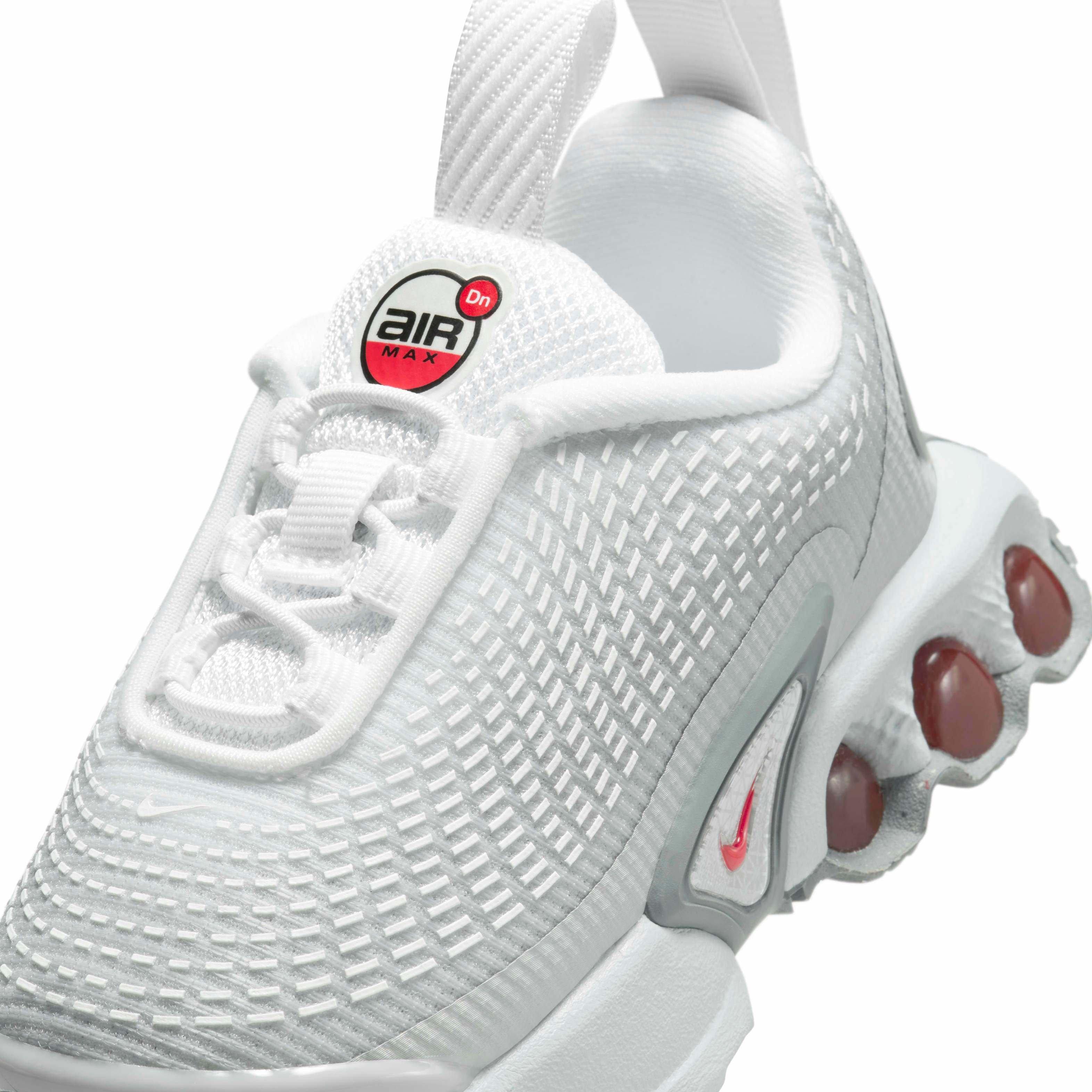 Nike Air Max Dn SE "Light Smoke Grey/White/Smoke Grey/University Red" Infant Boys' Shoe - LT GREY/WHITE/GREY/RED Thumbnail View 7