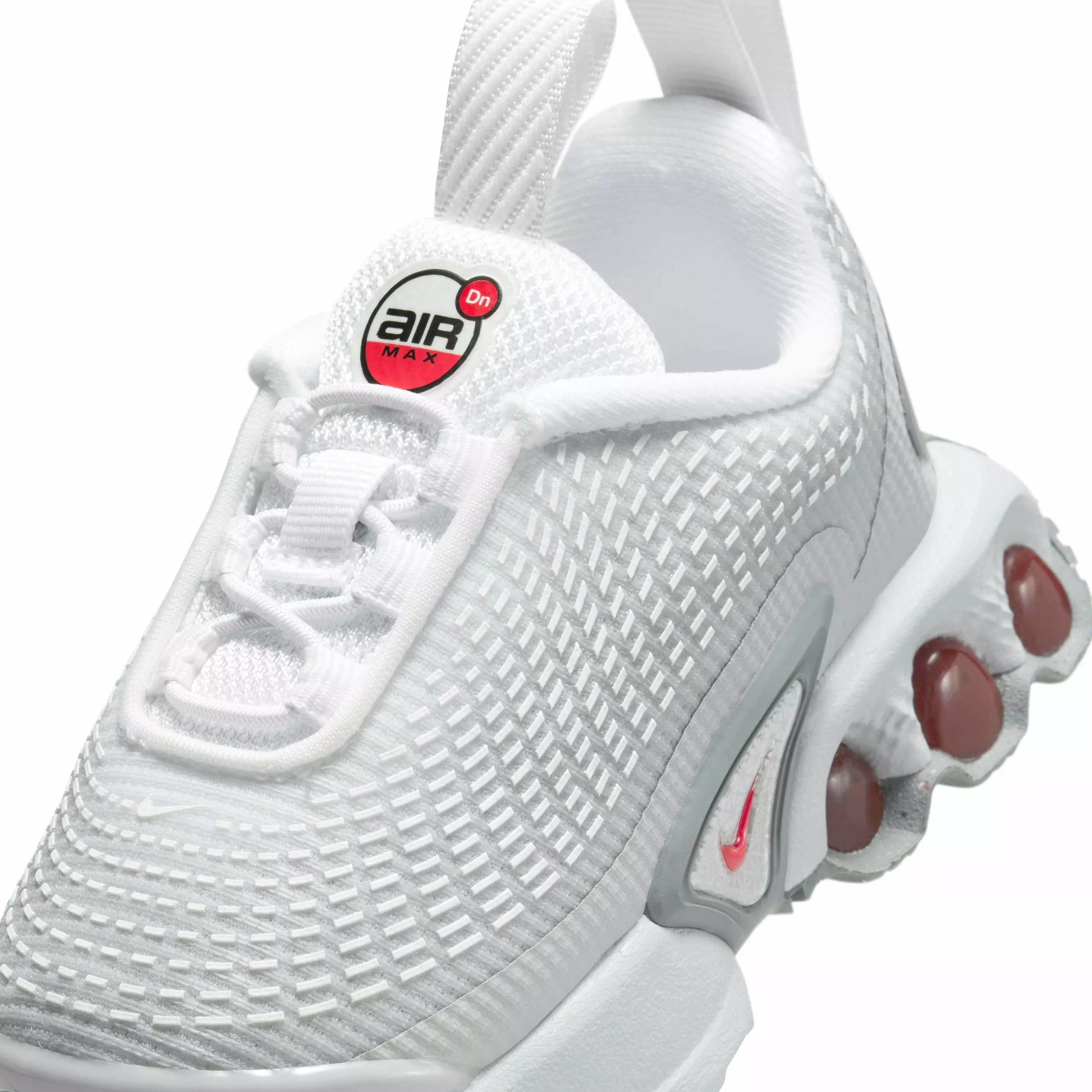 Nike Air Max Dn SE "Light Smoke Grey/White/Smoke Grey/University Red" Infant Boys' Shoe - LT GREY/WHITE/GREY/RED