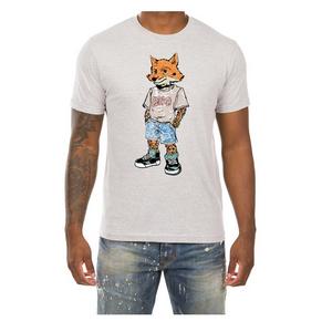 AKOO Men's Floral Slick Short Sleeve Graphic Tee